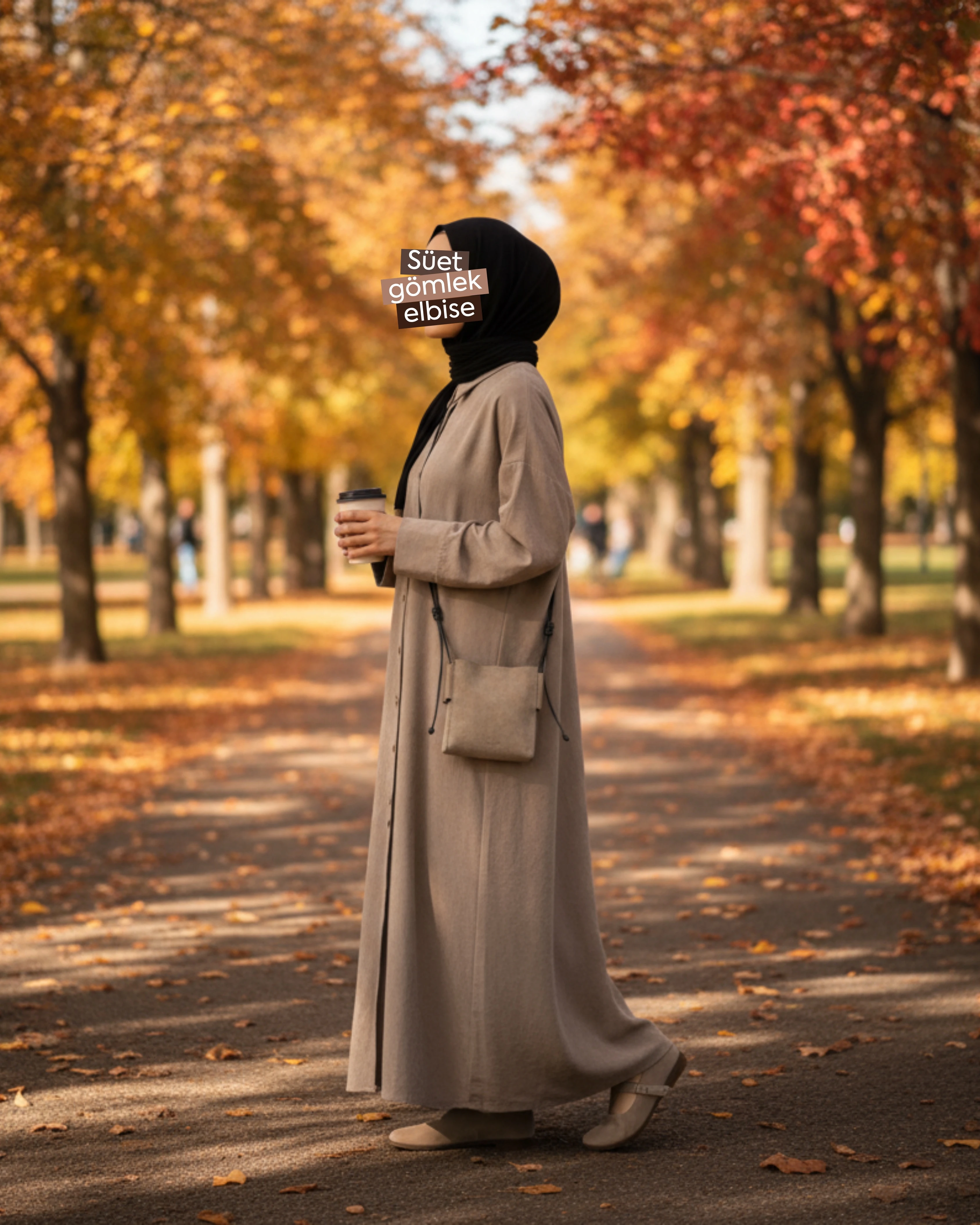 SÜET GÖMLEK ELBİSE