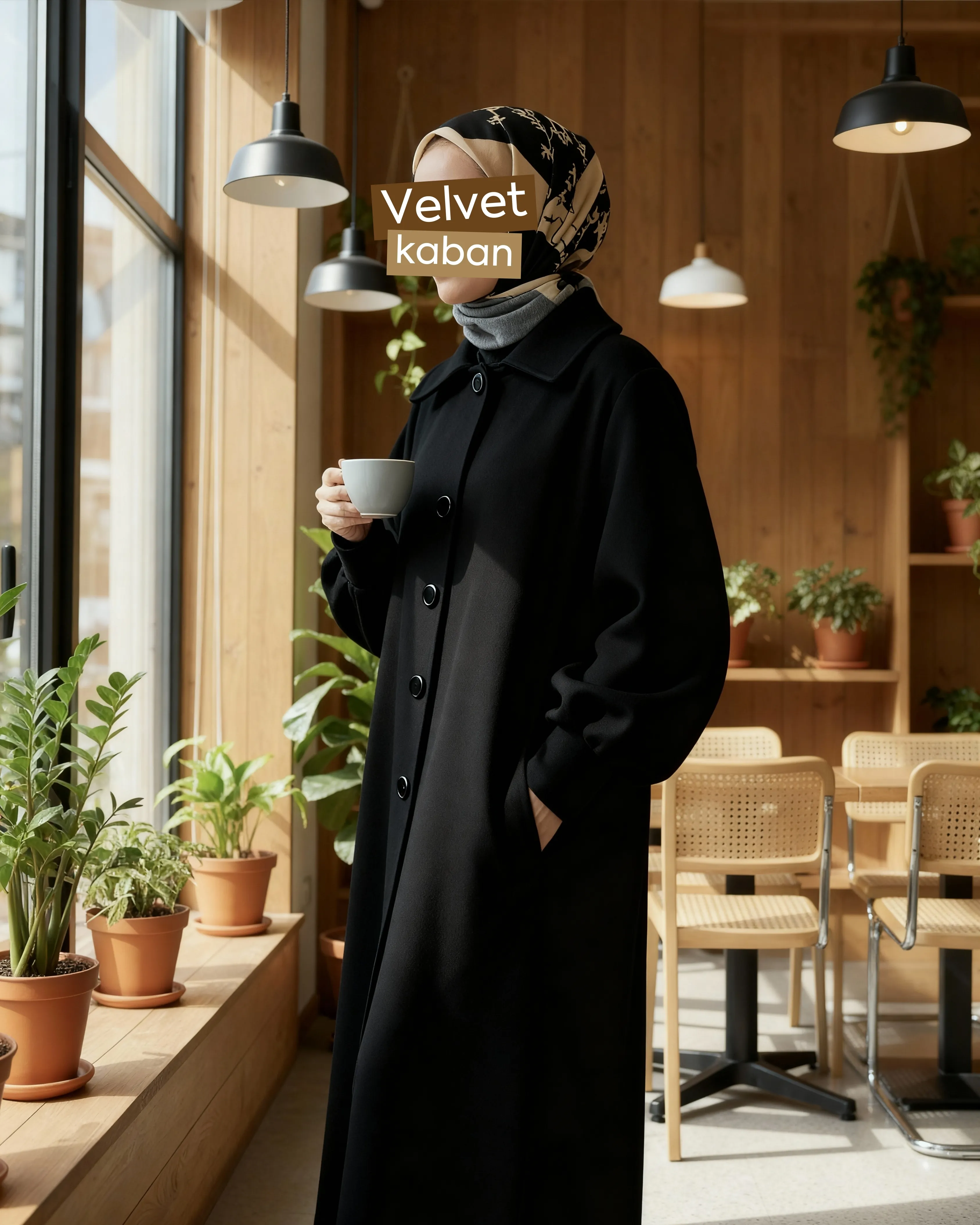 VELVET KABAN - Siyah