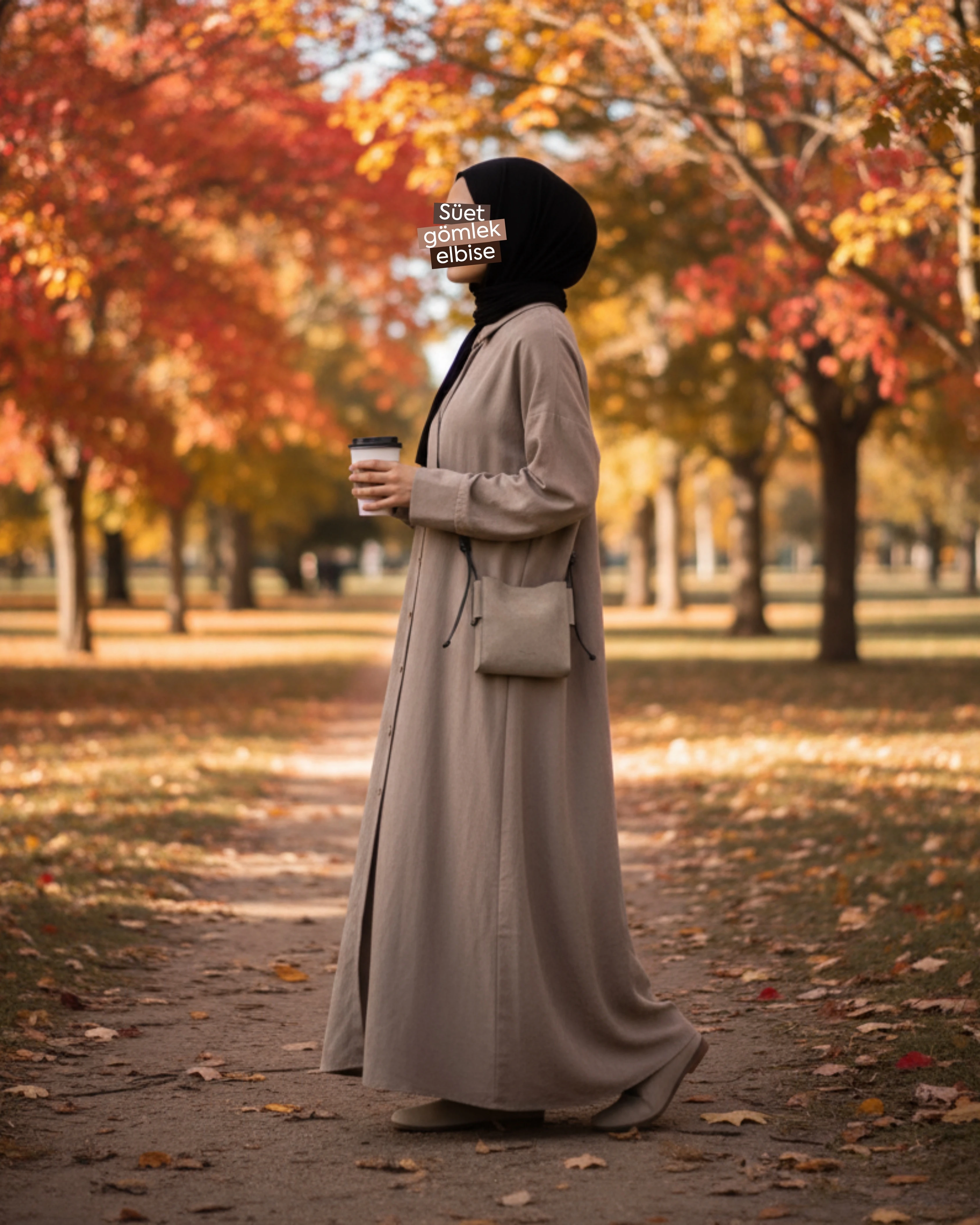 SÜET GÖMLEK ELBİSE