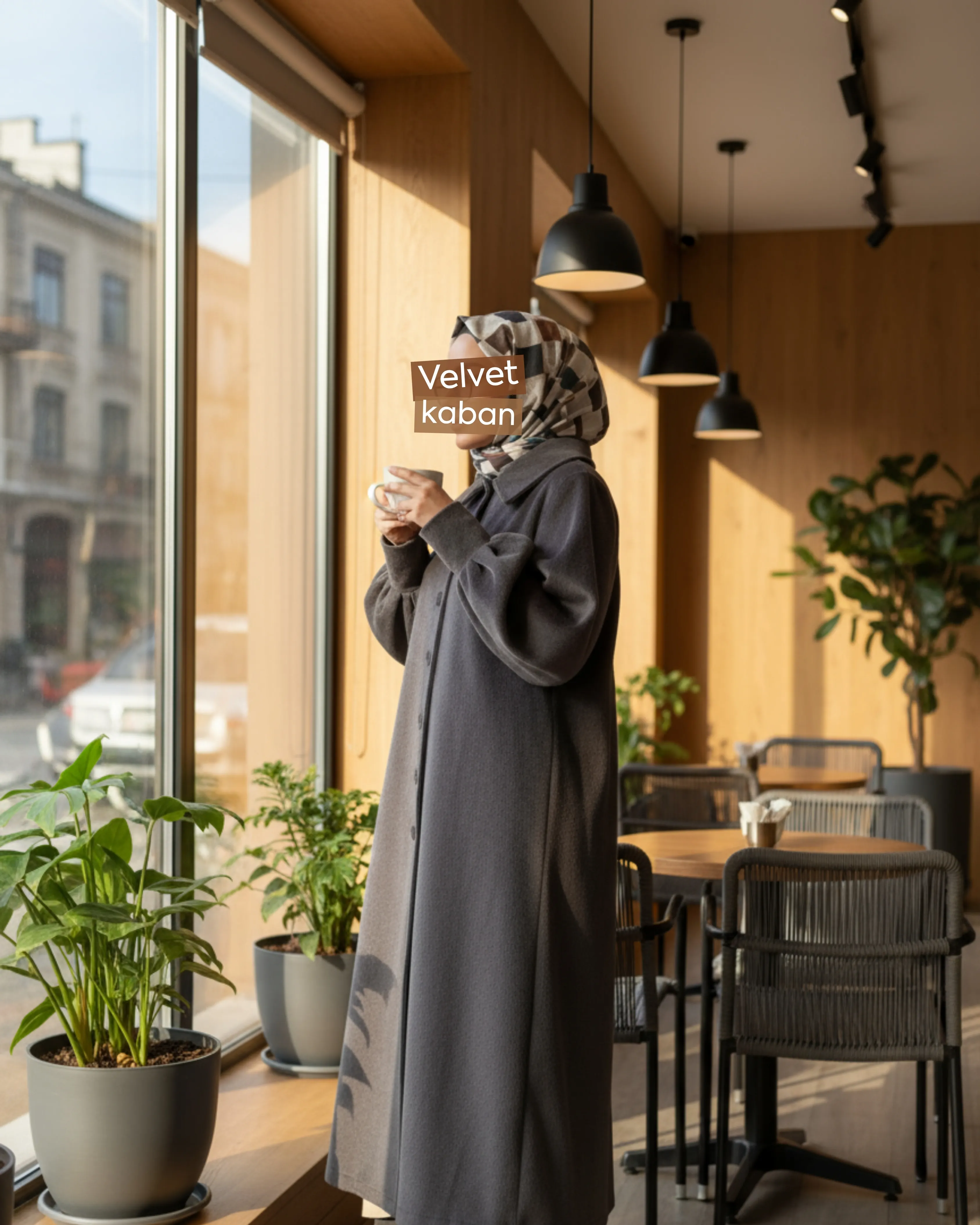 VELVET KABAN - ANTRASİT