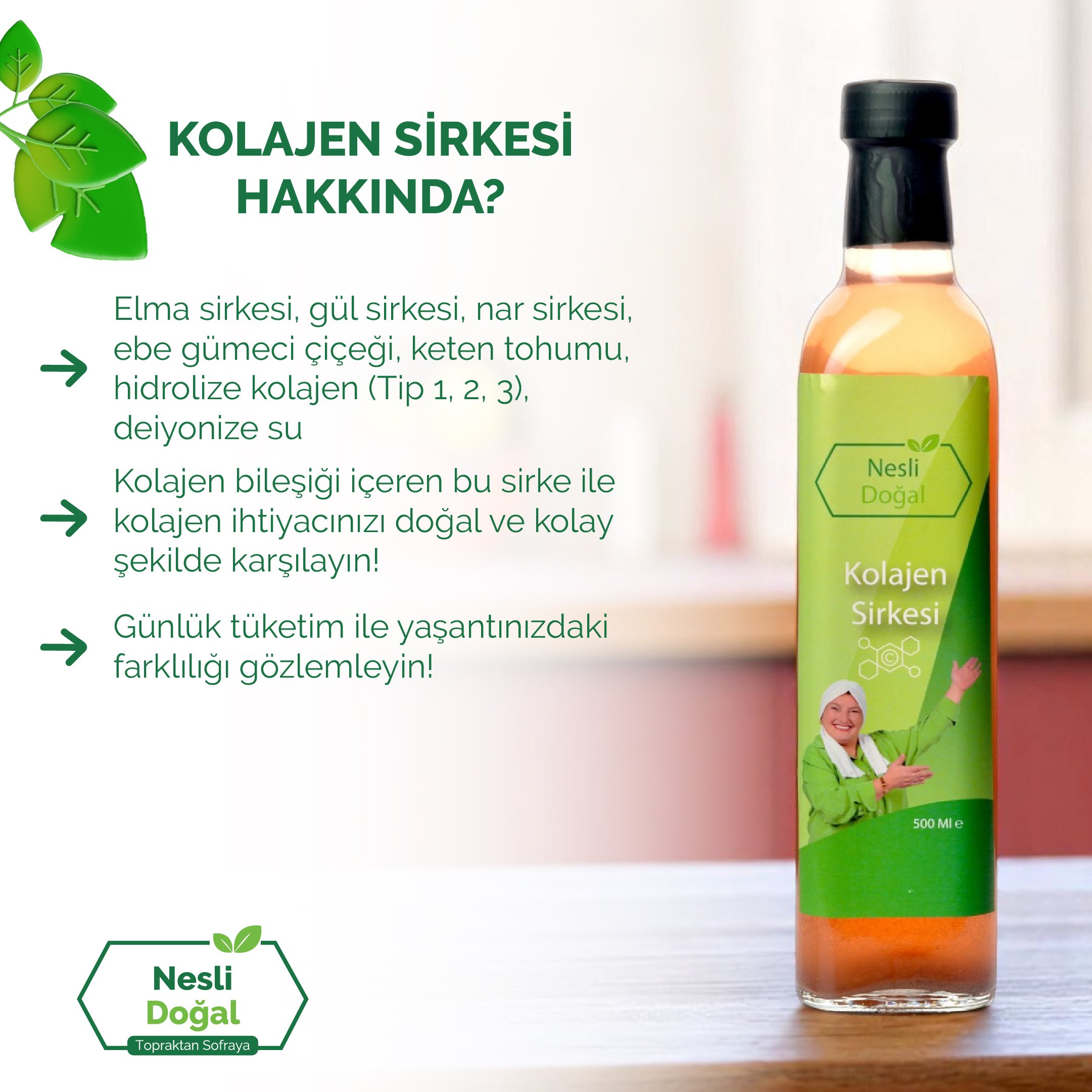 Kolajen Sirkesi 500 Ml