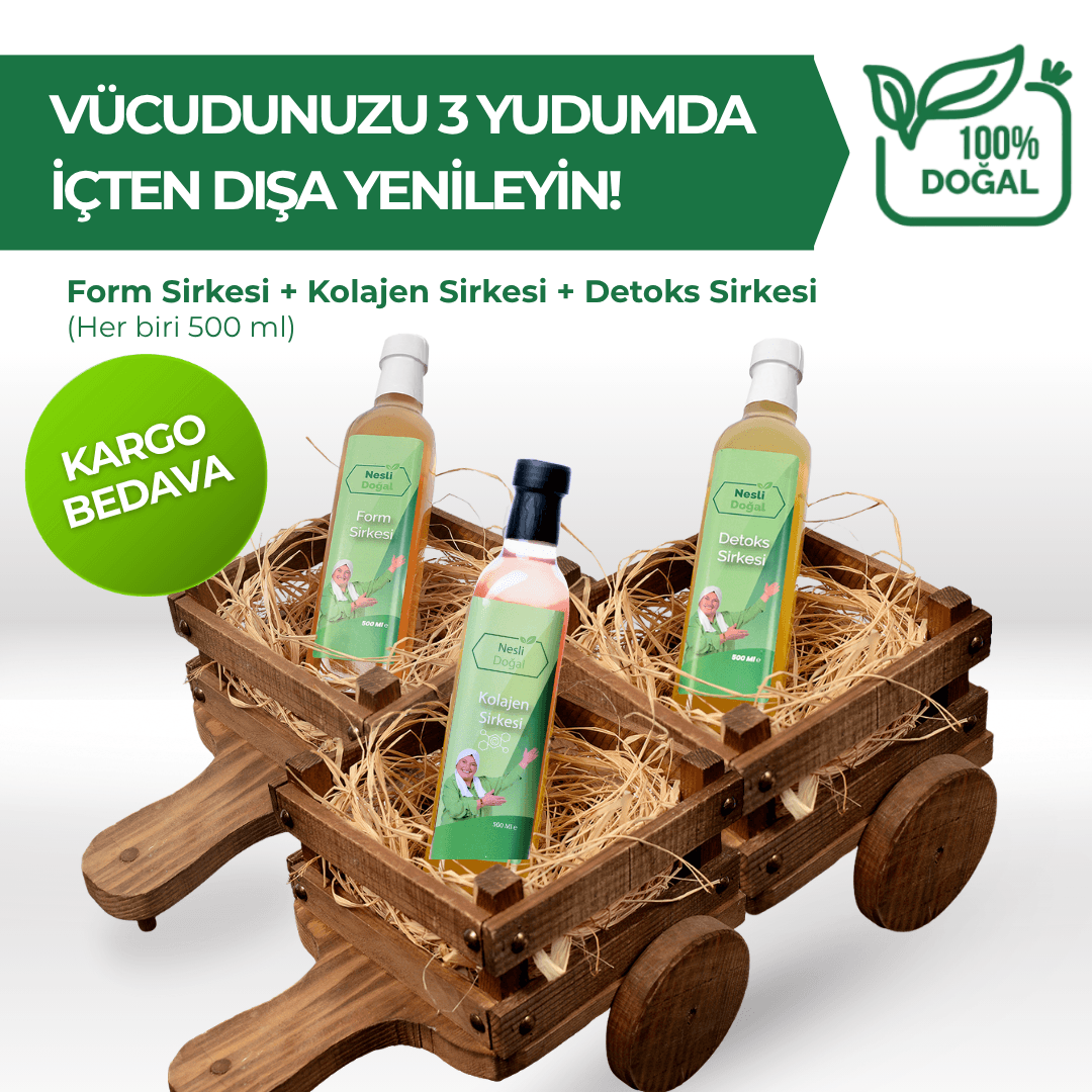 Vücudunuzu İçten Dışa 3 Yudumda Yenileyin Paketi (Kolajen + Form + Detoks Sirkesi Seti)