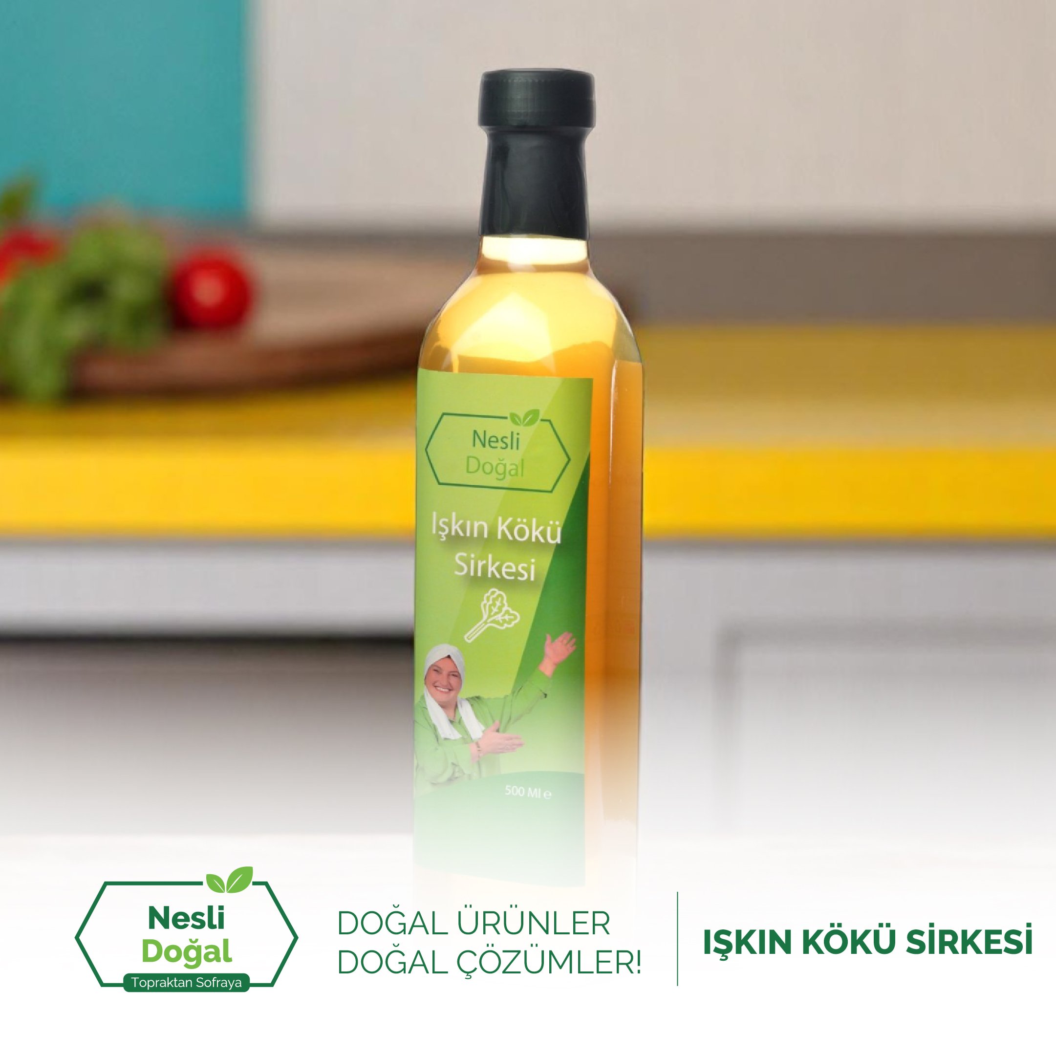 Işkın Kökü Sirkesi 500 Ml