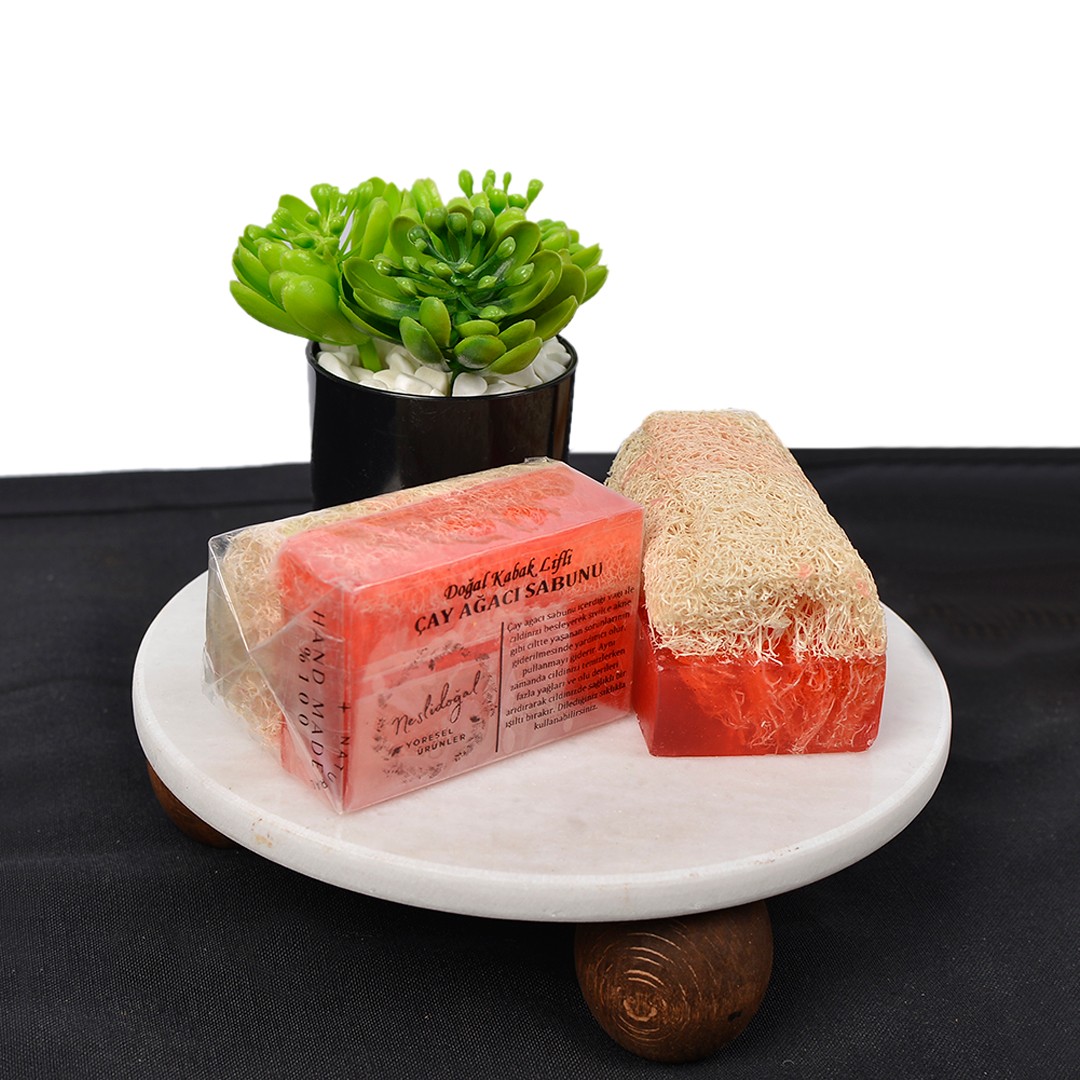Çay Ağacı Sabunu ( Doğal Kabak Lifli ) 