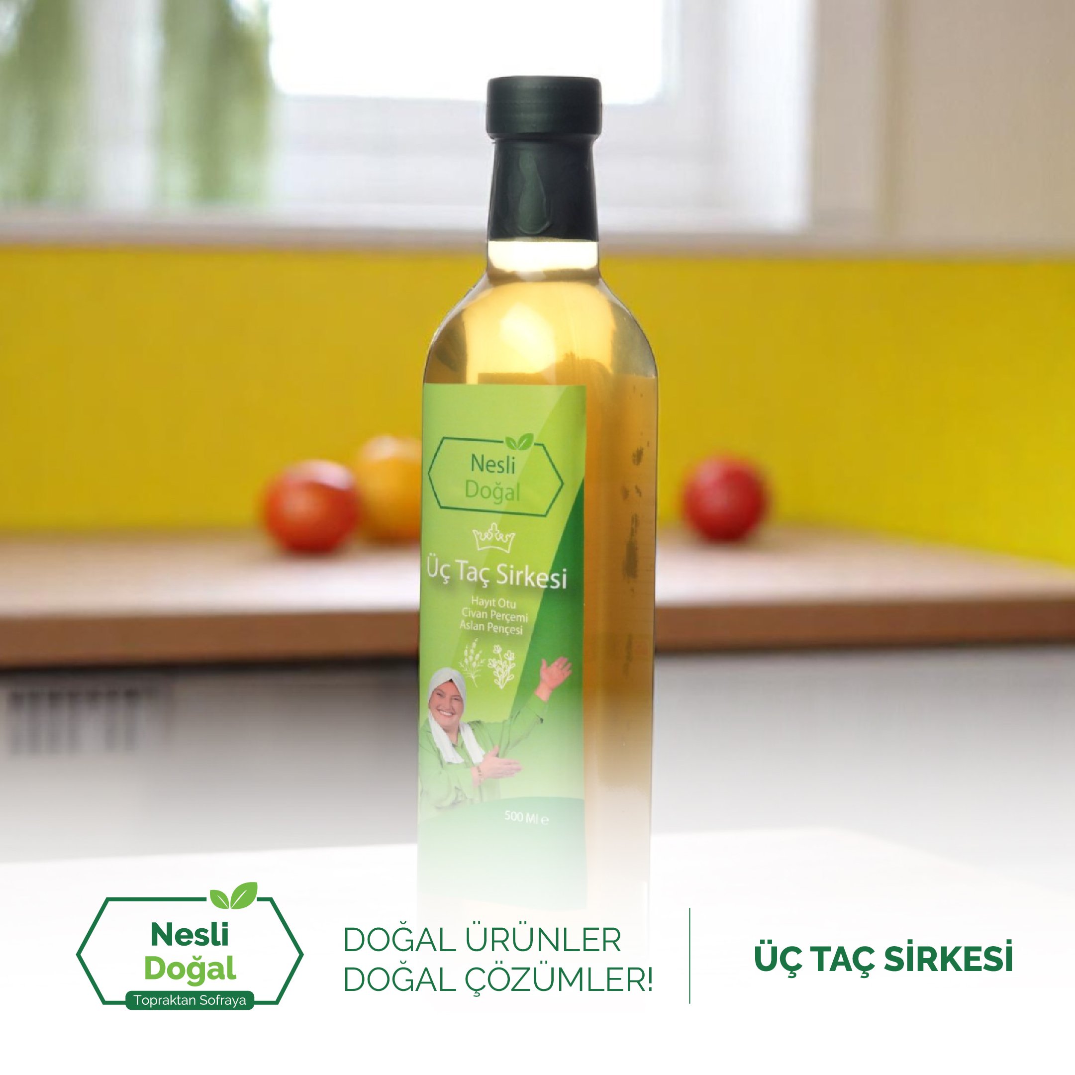 Kadınlara Özel Üç Taç Sirkesi 500 Ml