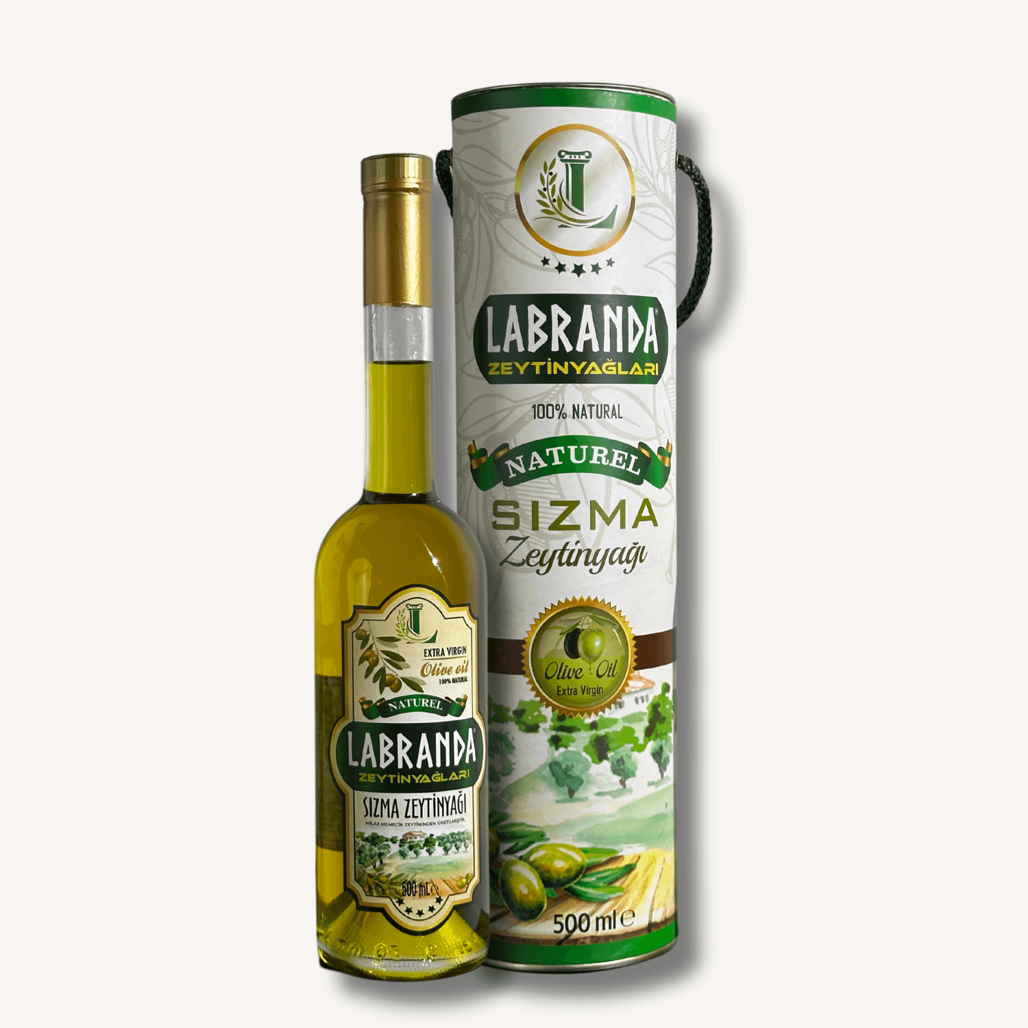 Labranda Natürel Sızma Zeytinyağı 500 ml - Extra Virgin - Terasa Cam Şişe