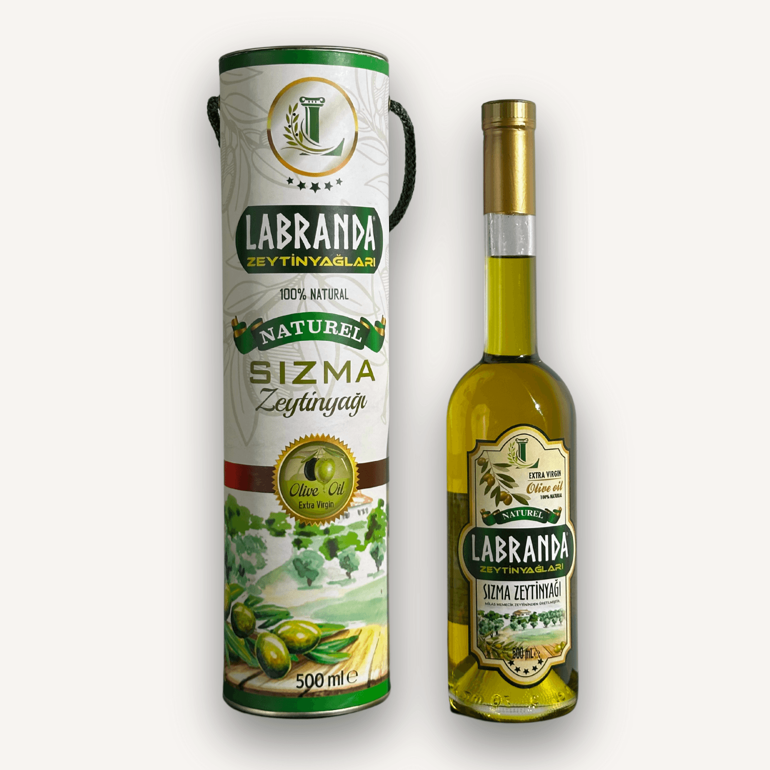 Labranda Natürel Sızma Zeytinyağı 500 ml - Extra Virgin - Terasa Cam Şişe