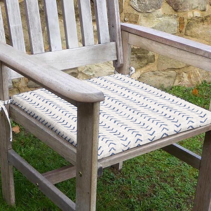 Soft Desenli Sandalye Minderi 42-42-5 cm Süngerli, Fermurlı ve Bağcıklı