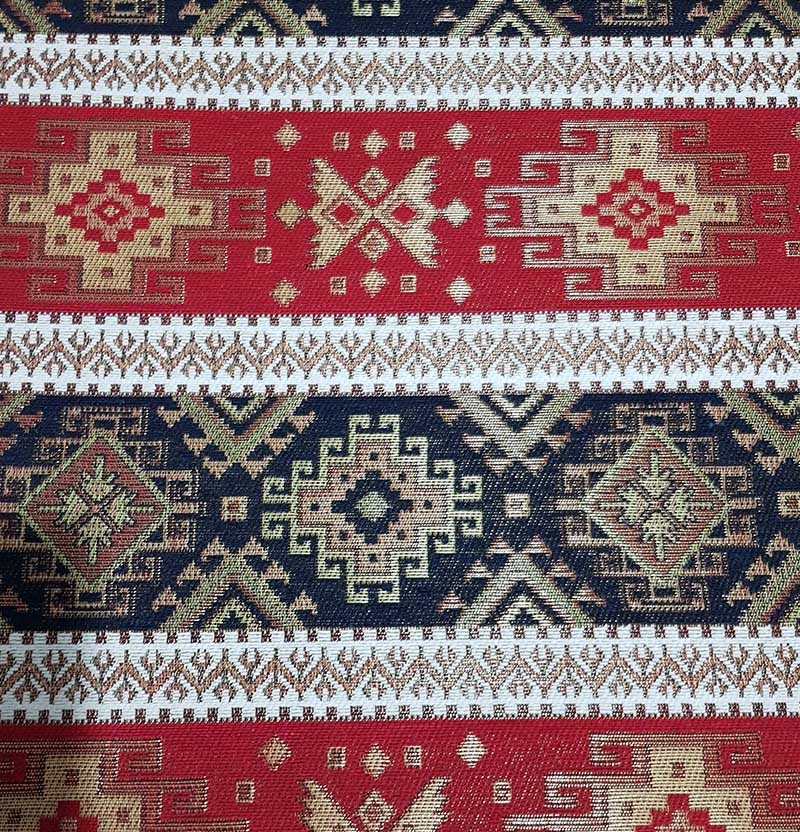 Şark Köşesi Kilim Desenli Dokuma Kumaş