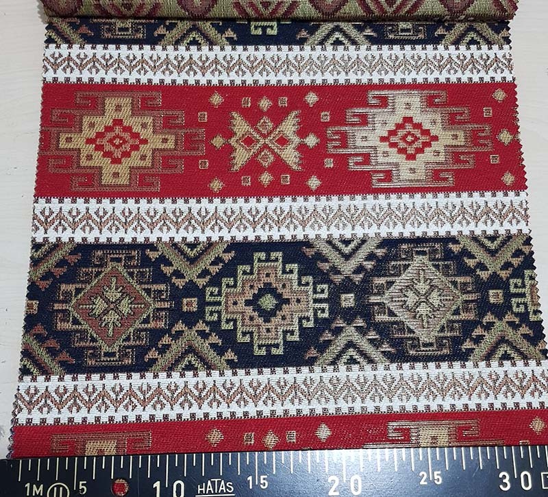 Şark Köşesi Kilim Desenli Dokuma Kumaş