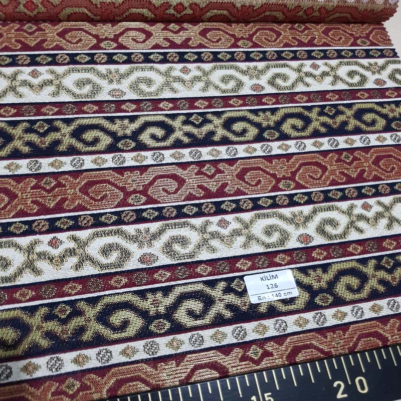 Şark Köşesi Kilim Desenli Dokuma Kumaş