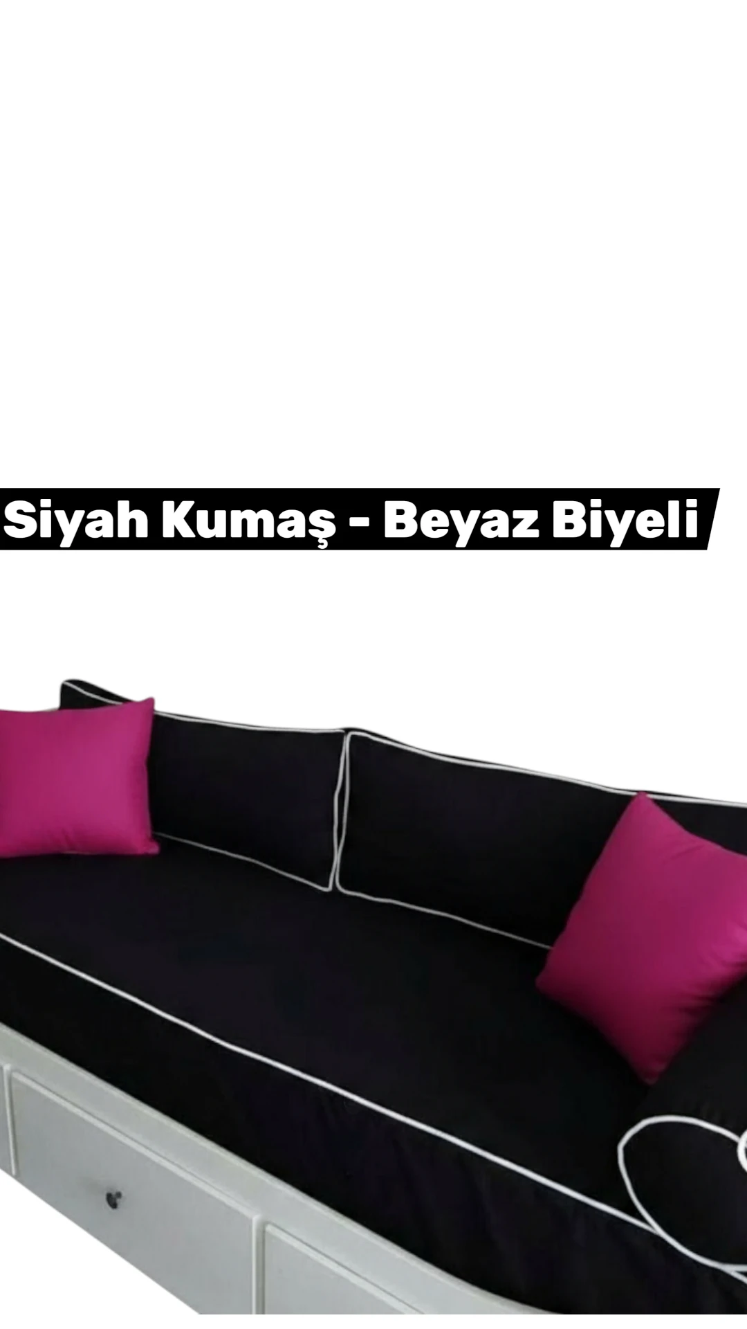 Divan Seti  80-200-22 cm Kılıf, 2 Sırt Minderi ,2 Sosis TAKIM HALİNDEDİR