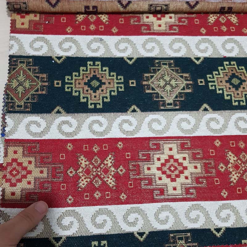 Şark Köşesi Kilim Desenli Dokuma Kumaş