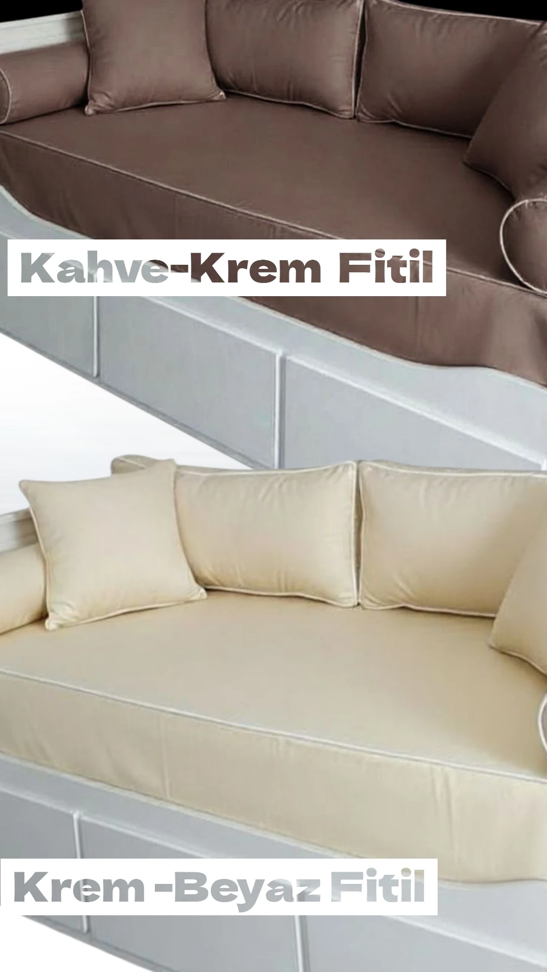 Divan Seti  80-200-22 cm Kılıf, 2 Sırt Minderi ,2 Sosis TAKIM HALİNDEDİR