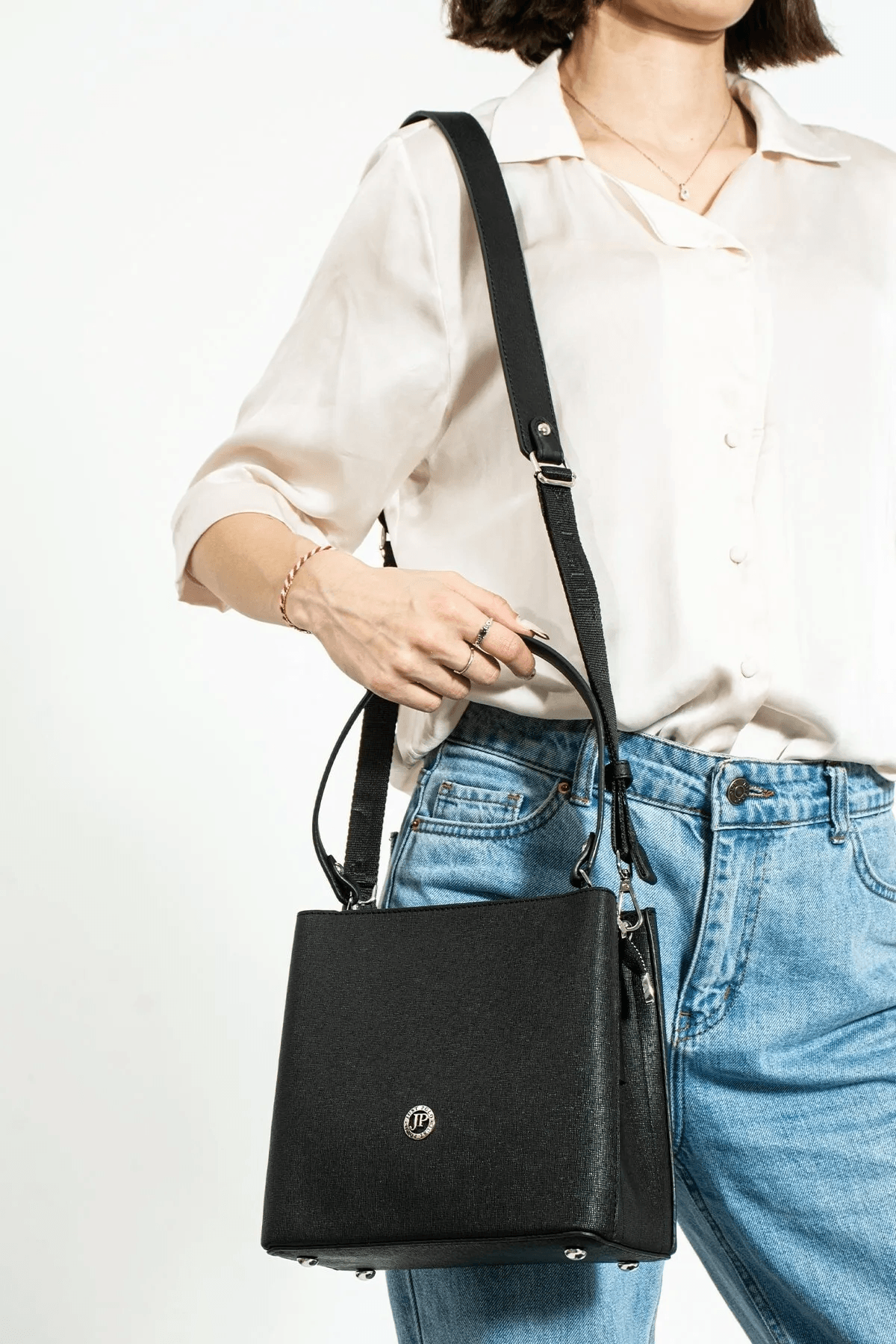 DARLA Soft Deri, Askılı Kadın Omuz Çanta - Siyah