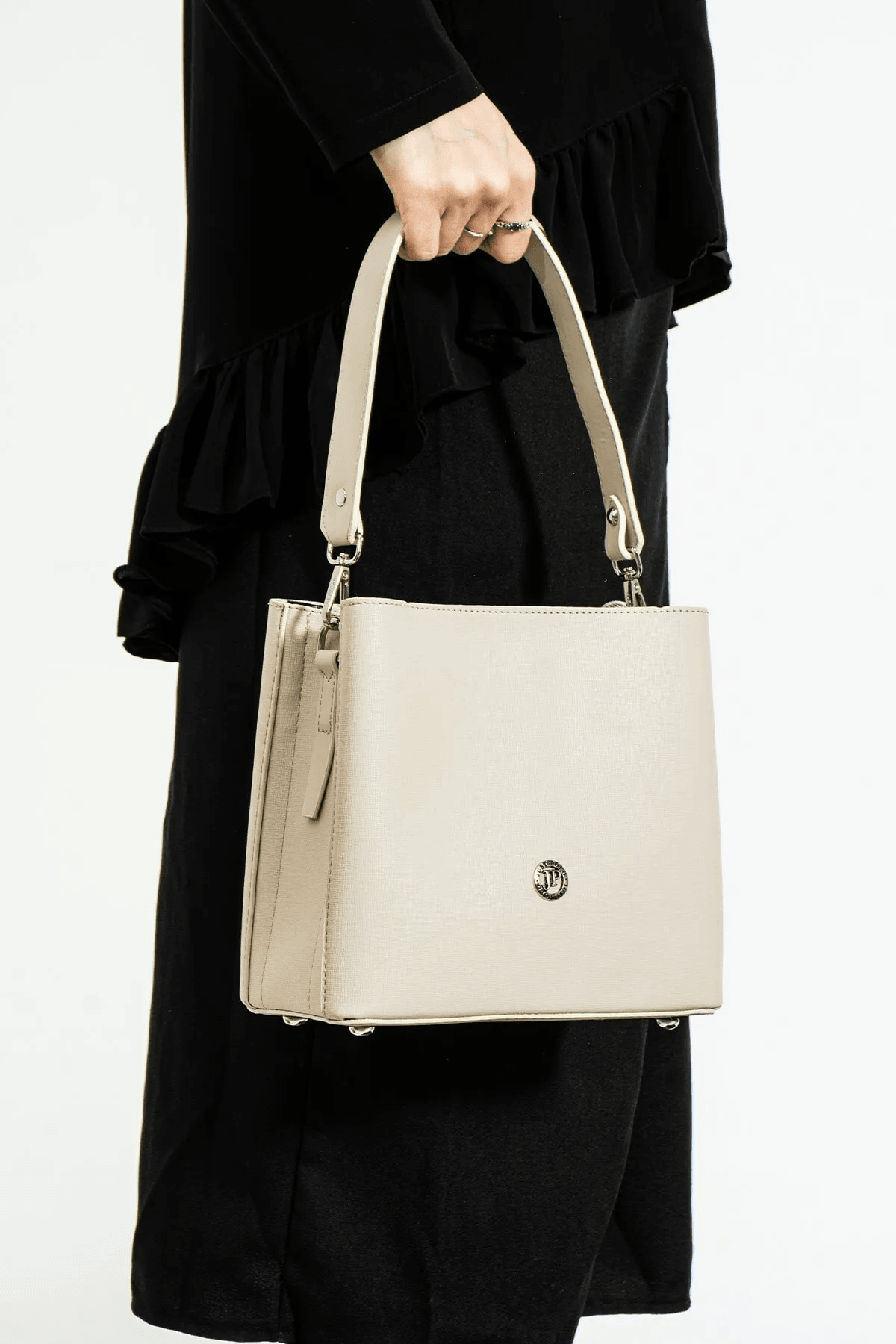 DARLA Soft Deri, Askılı Kadın Omuz Çanta - Krem