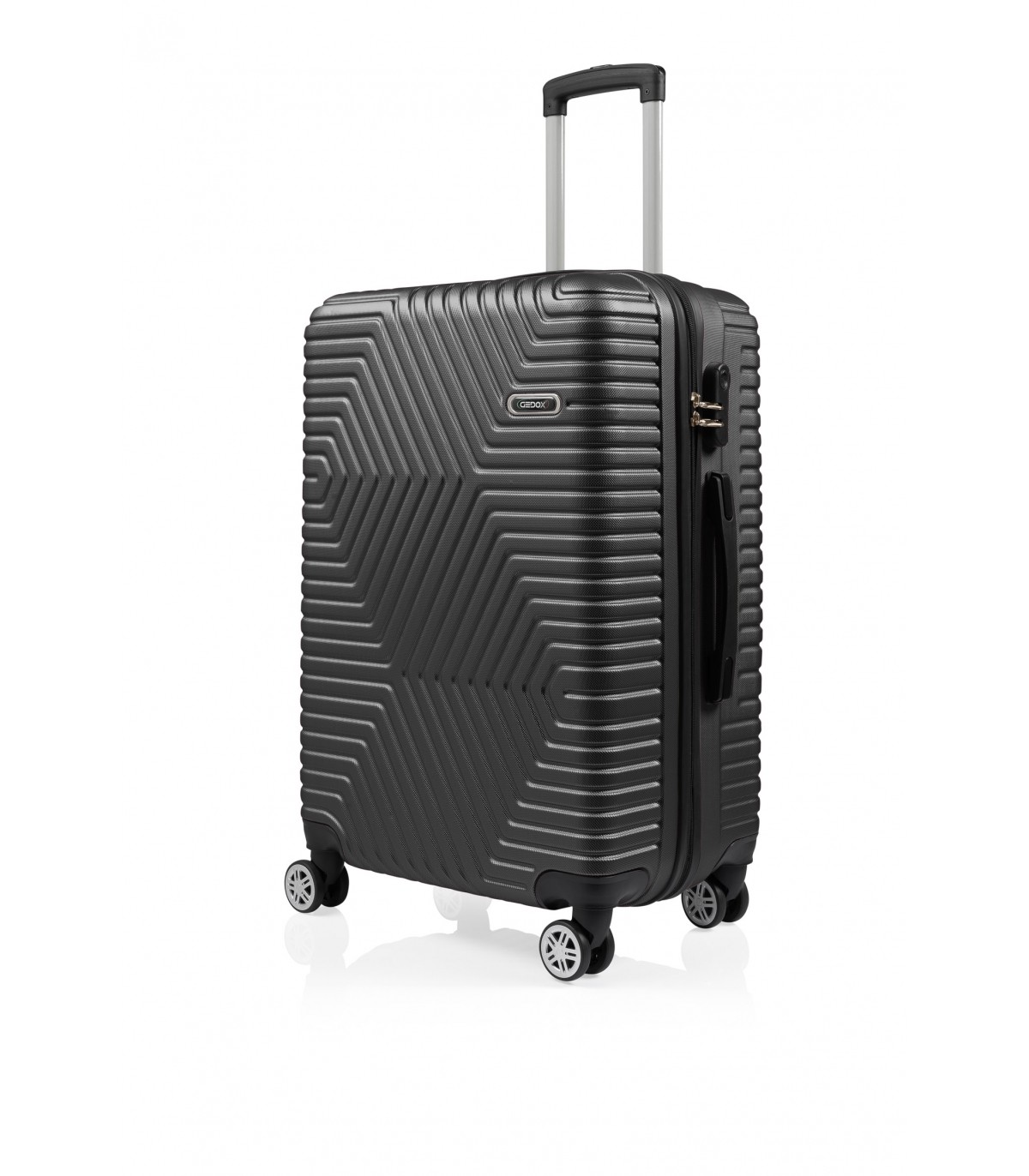 Gedox GDX600 Abs Plastik, Kabin Boy Çekçekli  Seyahat Valizi - Siyah