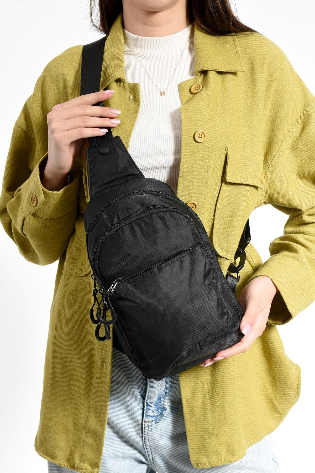 TEMPLE Paraşüt Kumaş, Unisex Bodybag Çanta