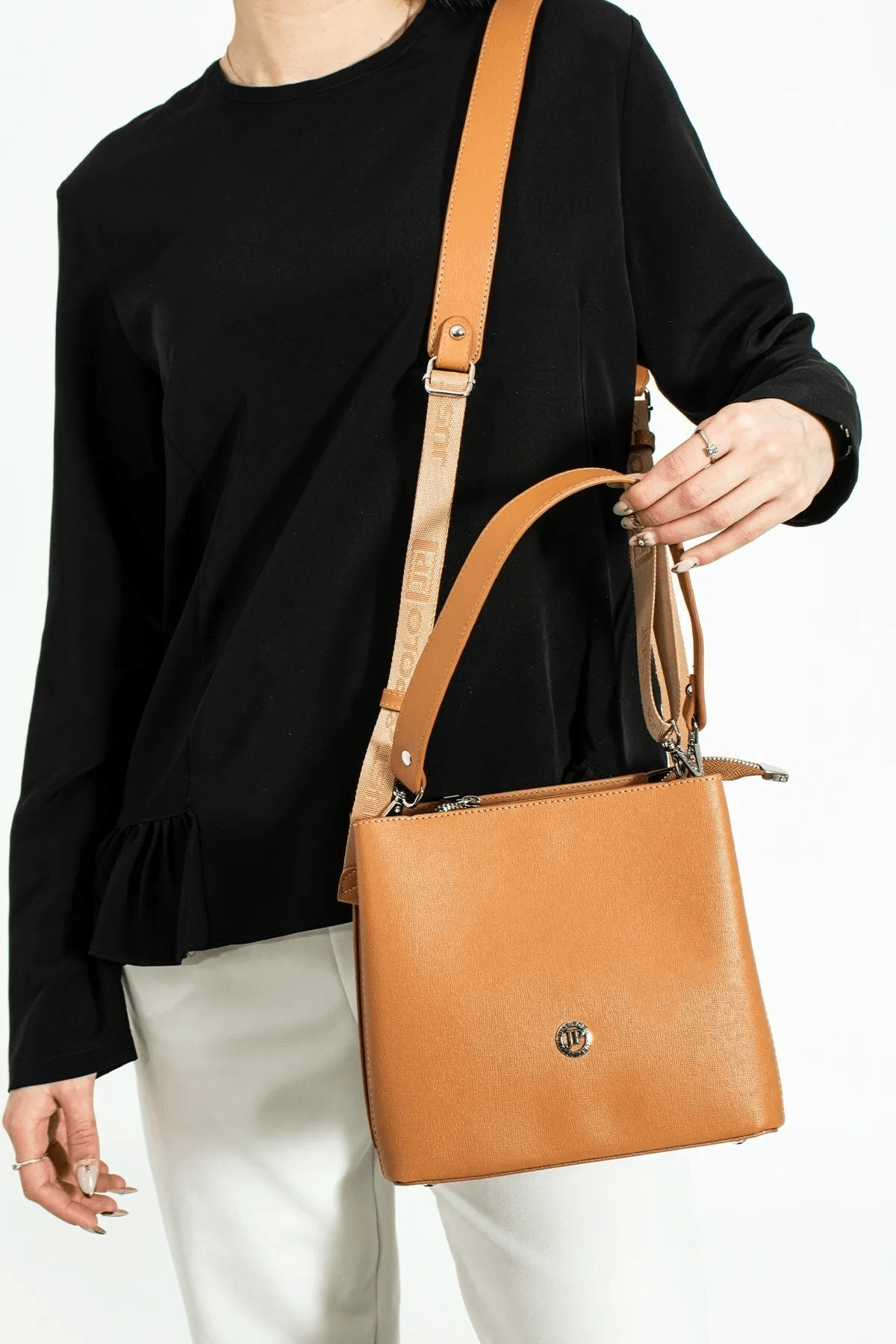 DARLA Soft Deri, Askılı Kadın Omuz Çanta - Taba