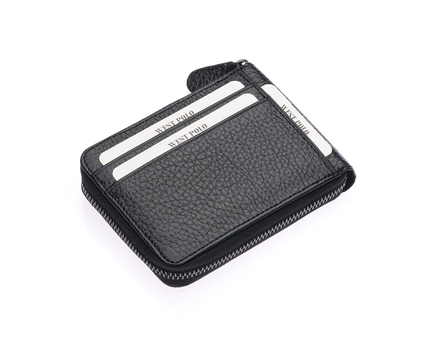 ROGAR Hakiki Deri, Fermuarlı Unisex Cüzdan