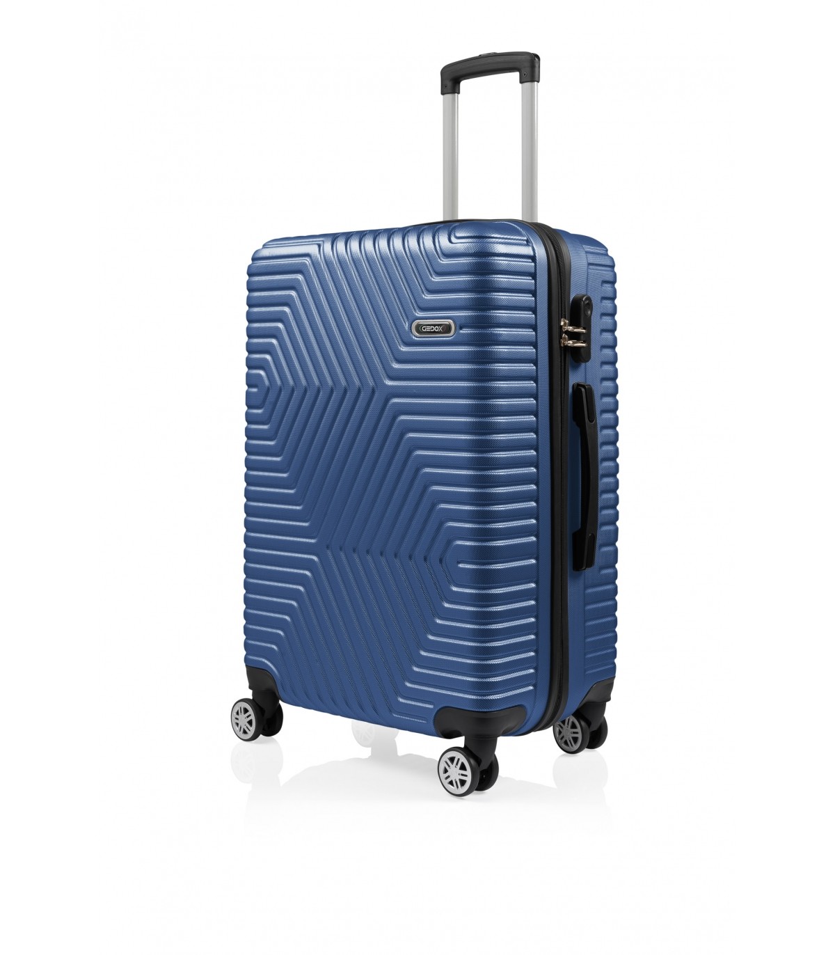 Gedox GDX600 Abs Plastik, Orta Boy Çekçekli Seyahat Valizi - Çivit Mavi