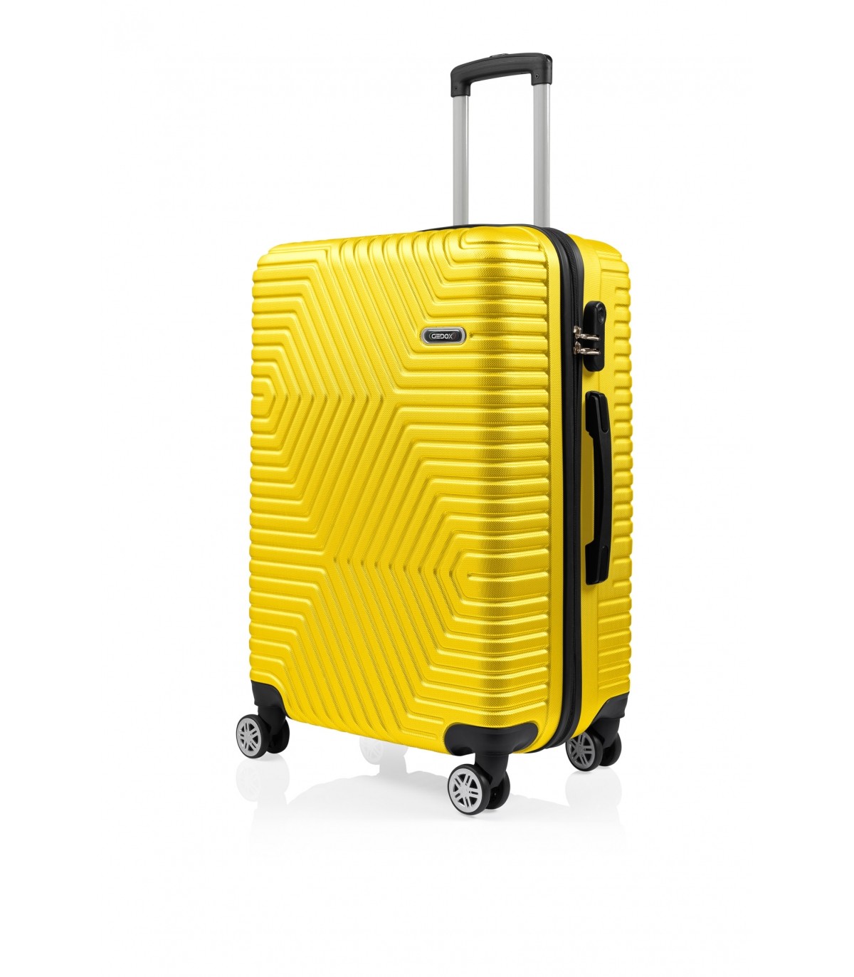 Gedox GDX600 Abs Plastik, Orta Boy Çekçekli Seyahat Valizi - Sarı