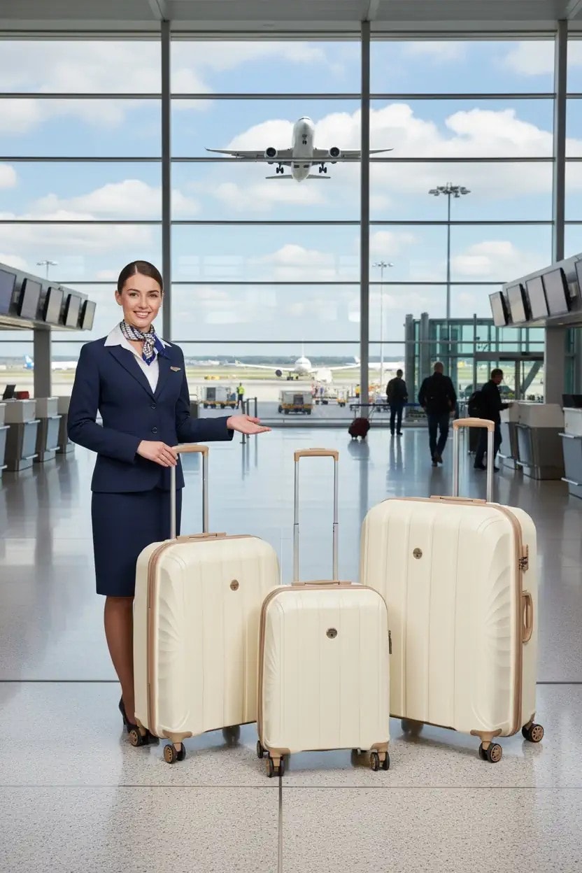 Pause Polipropilen Kırılmaz Silikon 3'lü Valiz Seti