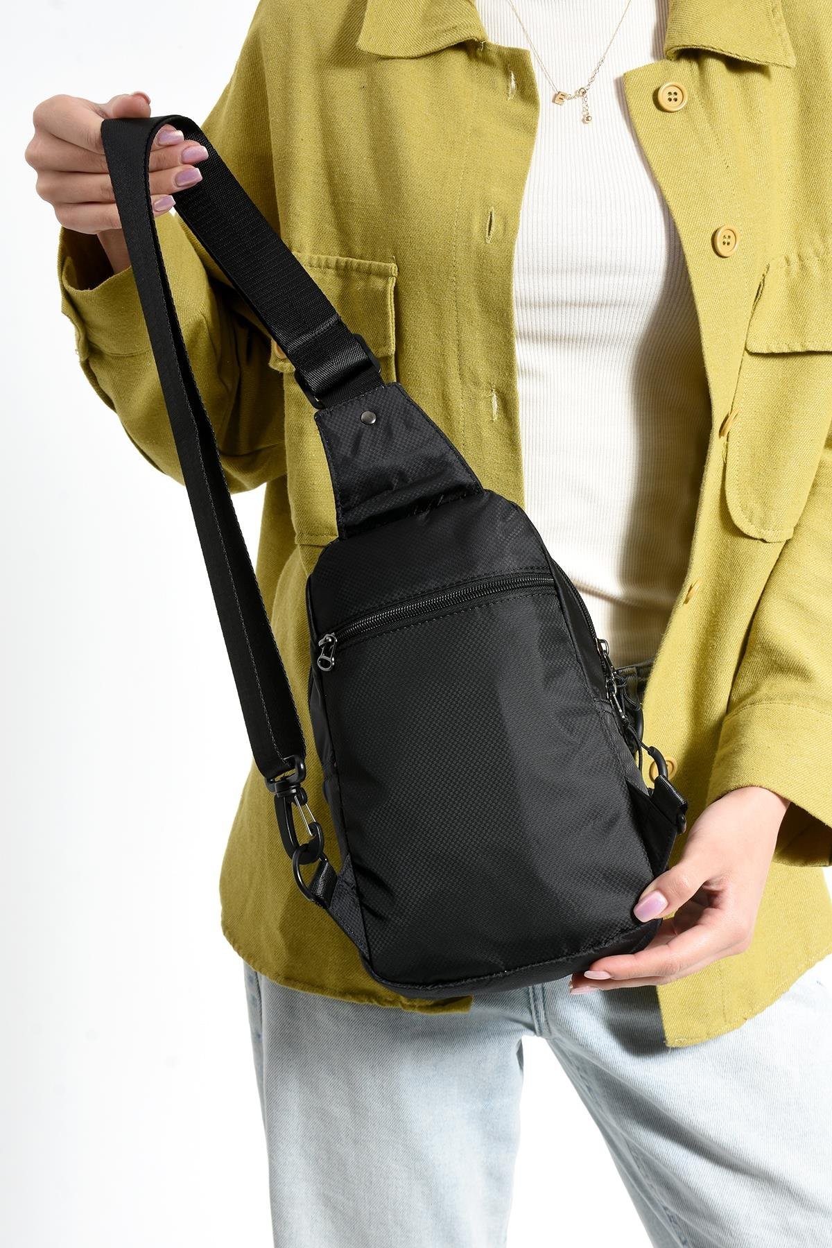 TEMPLE Paraşüt Kumaş, Unisex Bodybag Çanta