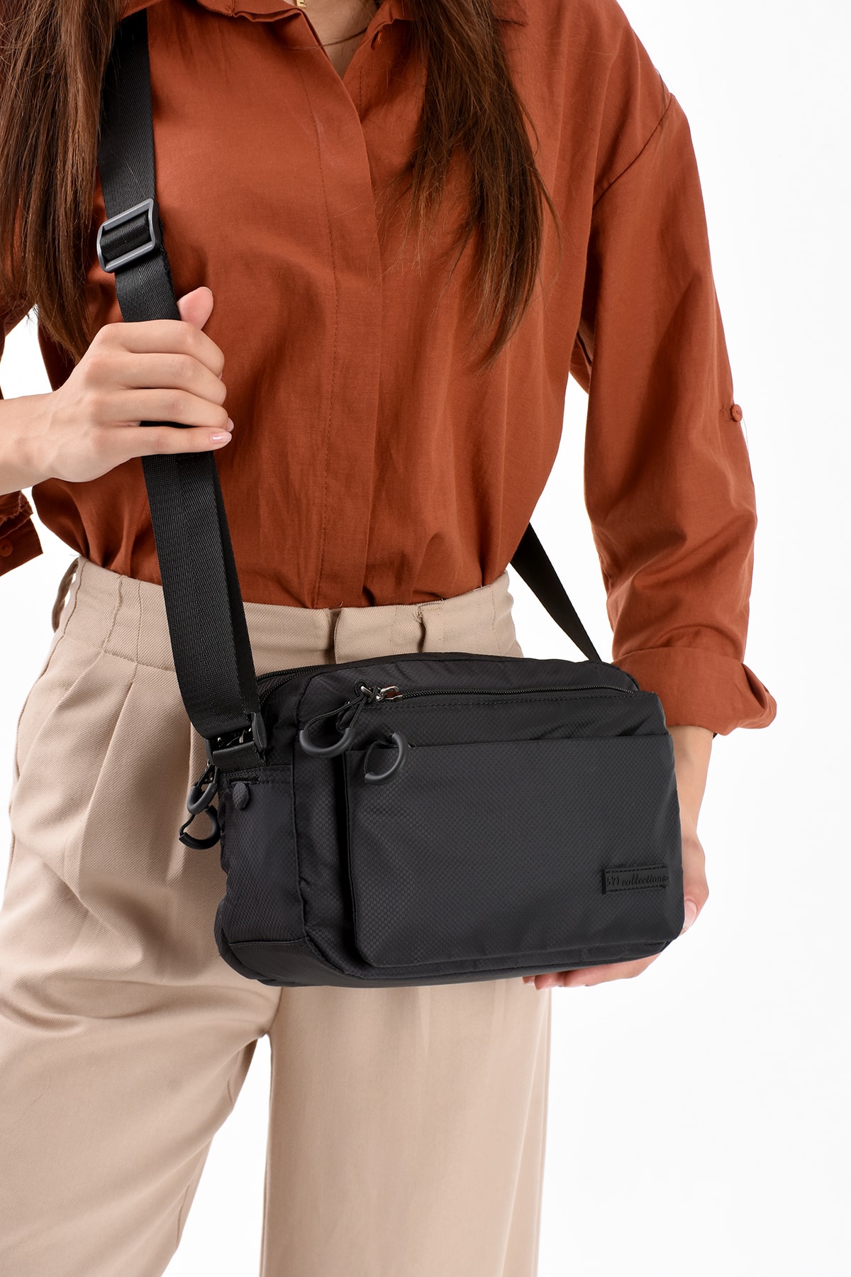 ZENNA Paraşüt Kumaş, Suya Dayanıklı Günlük Kadın Çapraz Çanta