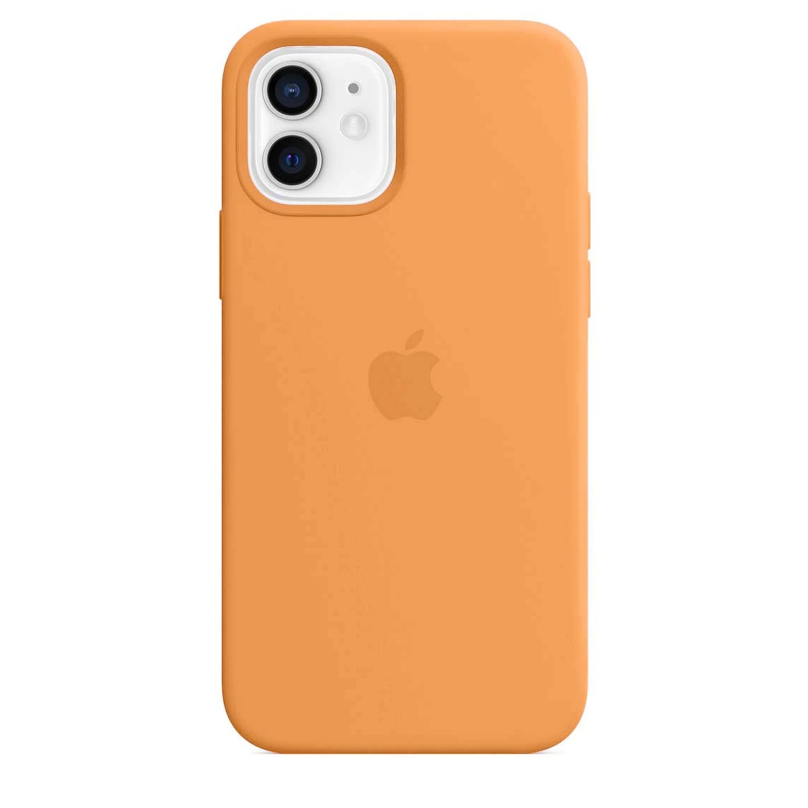 iPhone 12 / 12 Pro ile Uyumlu Kadife İç Dokulu Premium Lansman Telefon Kılıfı - Turuncu