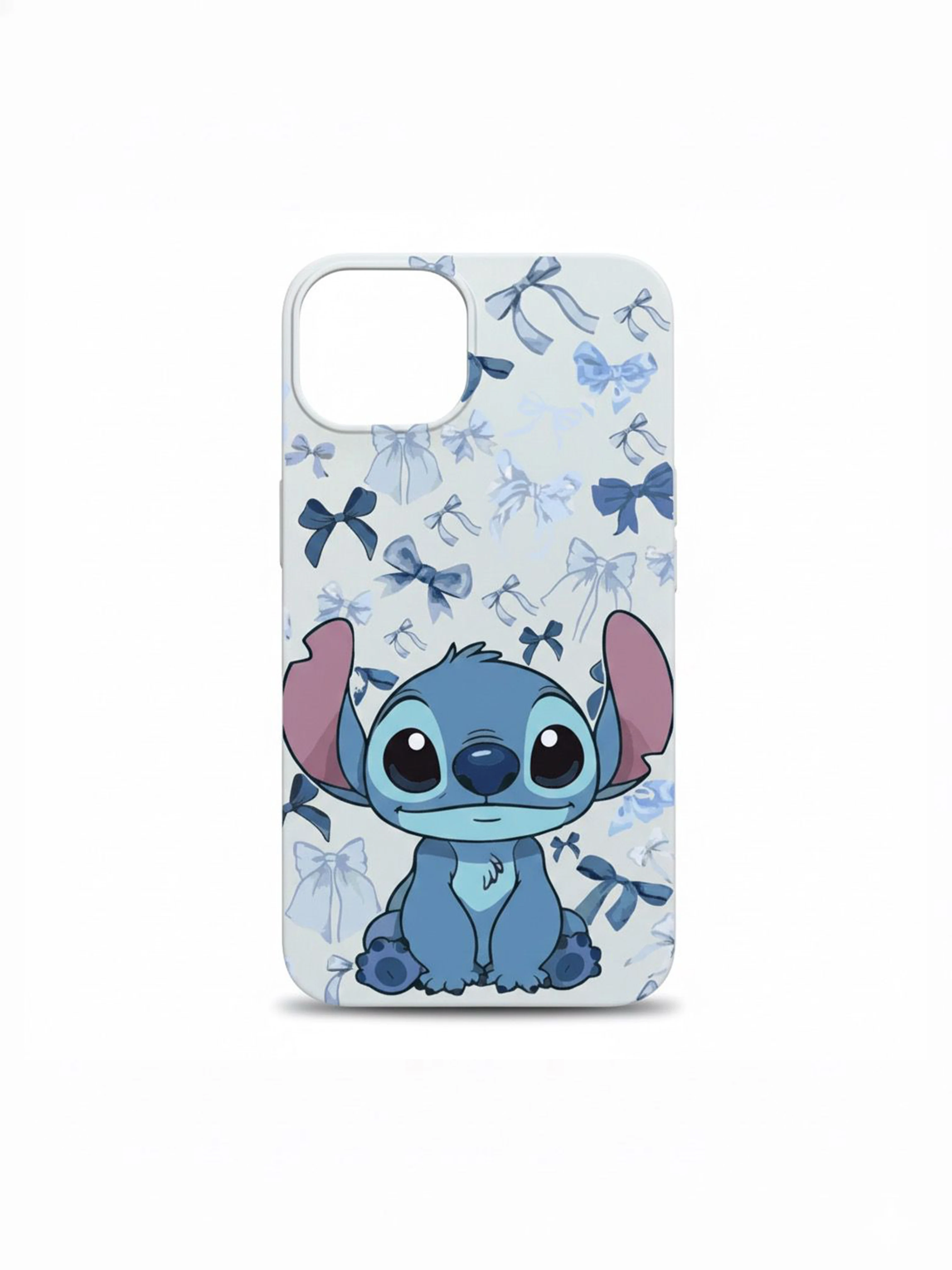 iPhone 13 / 14 ile Uyumlu Kadife İç Dokulu Premium Lansman Telefon Kılıfı - Bebe Stitch