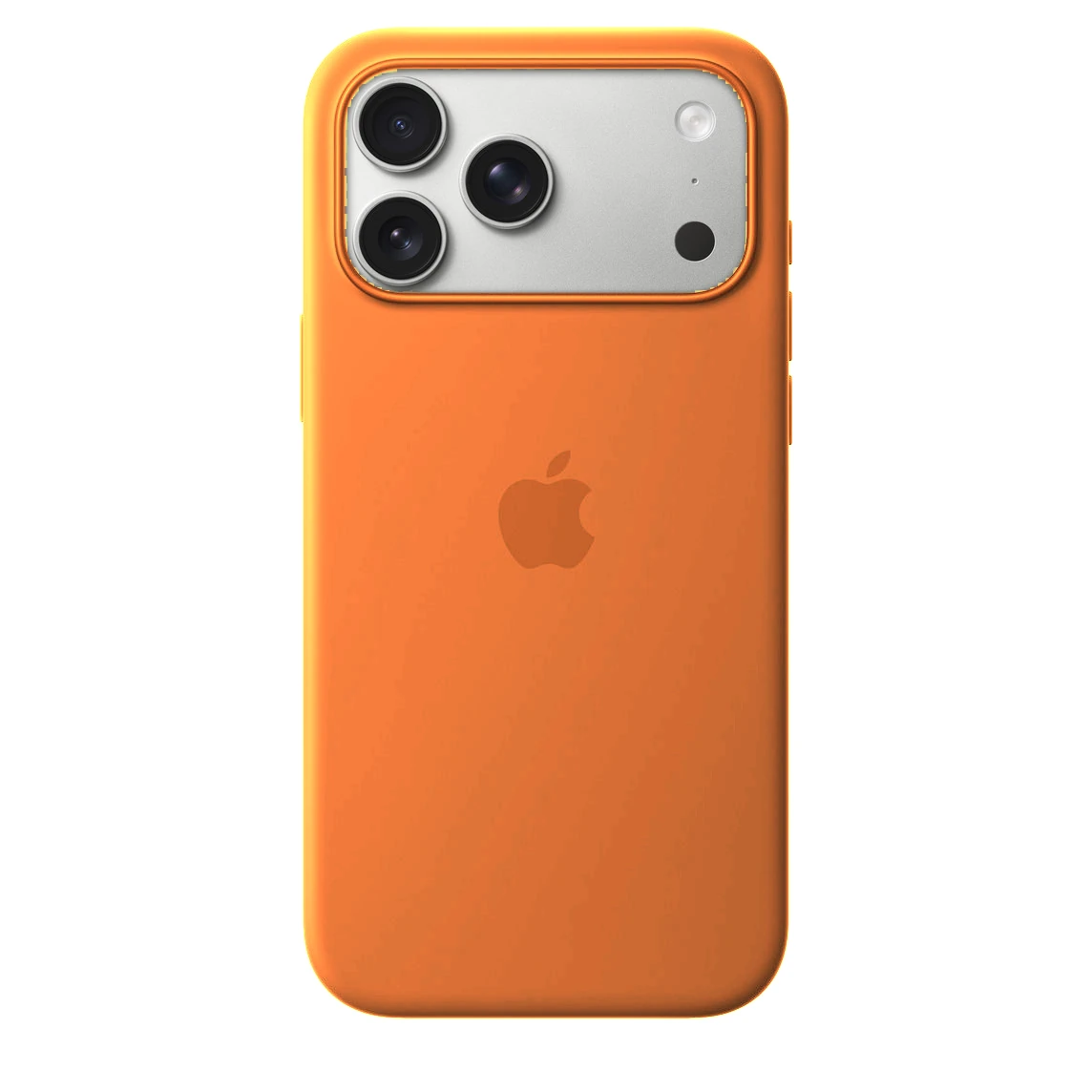 iPhone 17 Pro ile Uyumlu Kadife İç Dokulu Premium Lansman Telefon Kılıfı - Turuncu