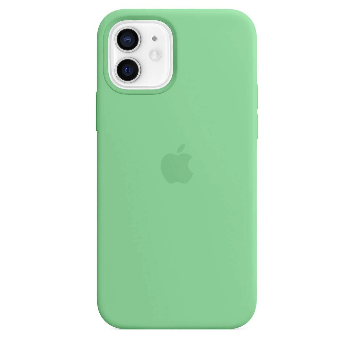 iPhone 12 / 12 Pro ile Uyumlu Kadife İç Dokulu Premium Lansman Telefon Kılıfı - Fıstık Yeşili