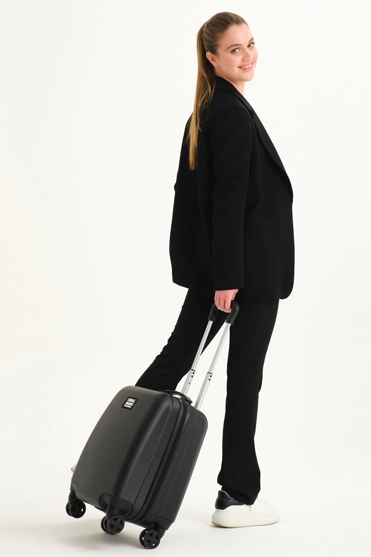 Coral High Siyah Mini Kabin Valiz 16504