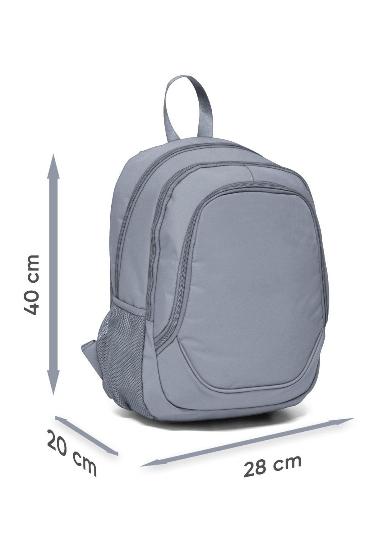 Coral High Kids Pembe Lavanta Tropikal Desenli Üç Bölmeli Okul Sırt  Çantası 14366