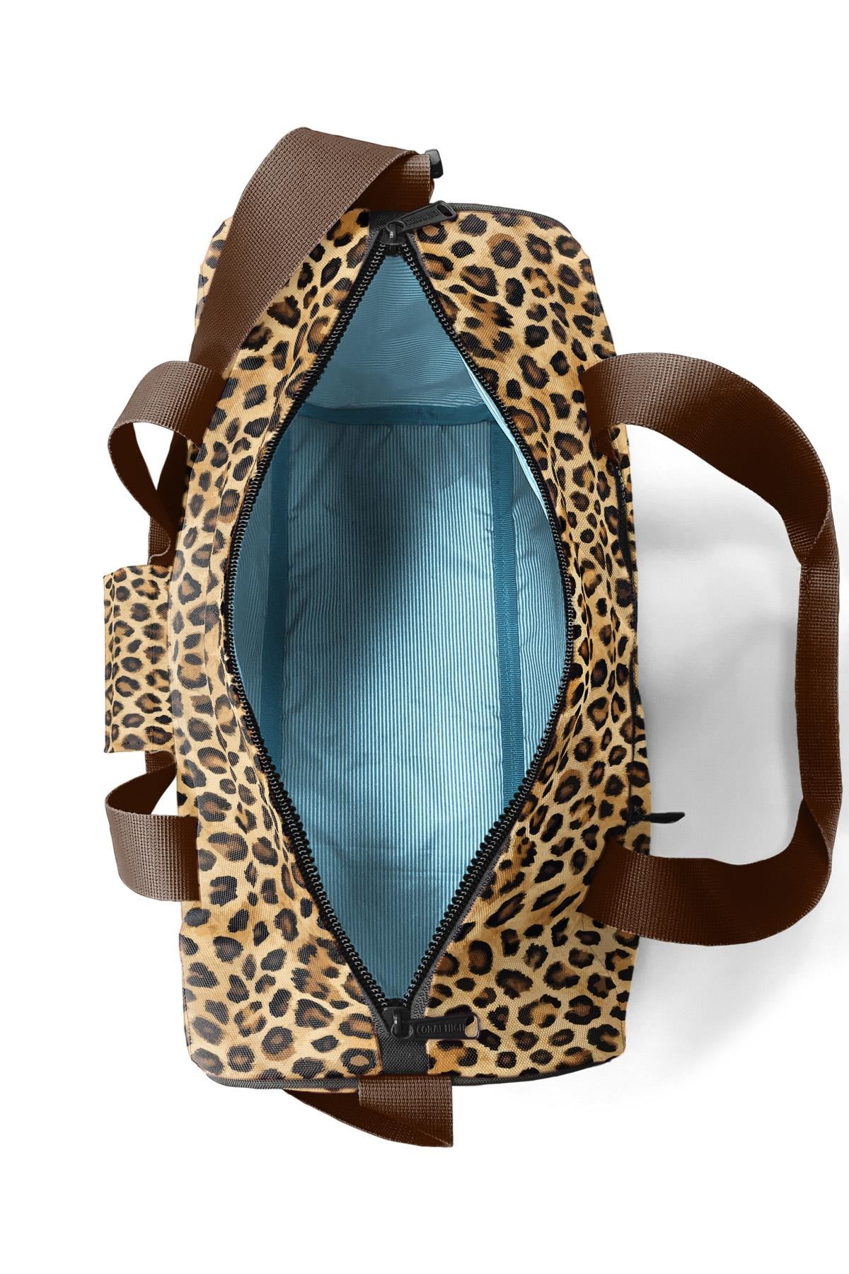 Coral High Kahverengi Leopar Desenli Spor Çanta 27533