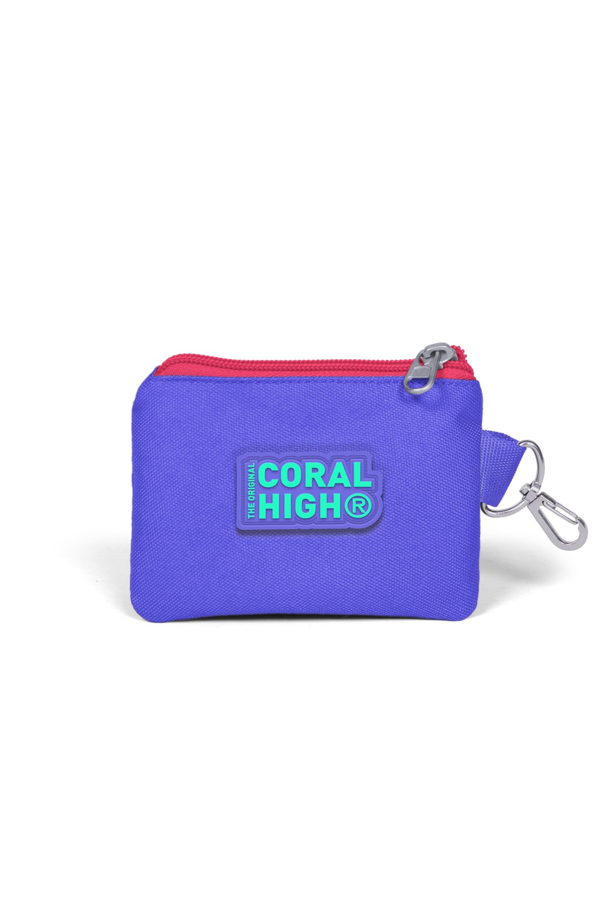 Coral High Kids Gümüş Lavanta Tavus Kuşu Desenli Bozuk Para Çantası 21872