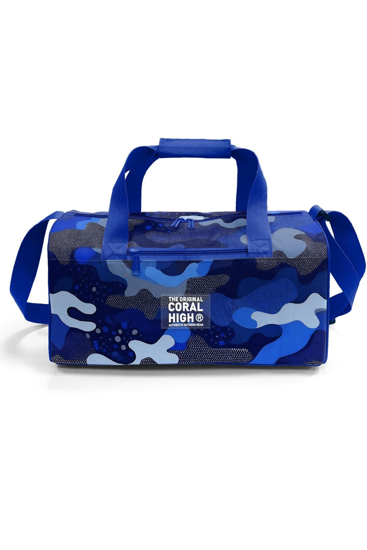Coral High Lacivert Saks Kamuflaj Desenli Spor Çantası 27534