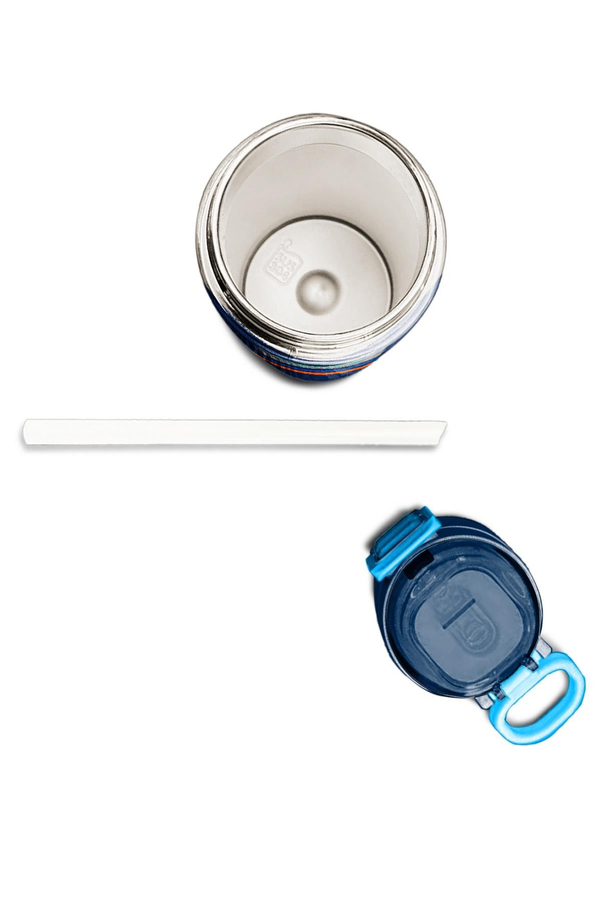 Coral High Kids Lacivert Pipetli ve Direkt İçim Çelik Termos 500 ml 31928