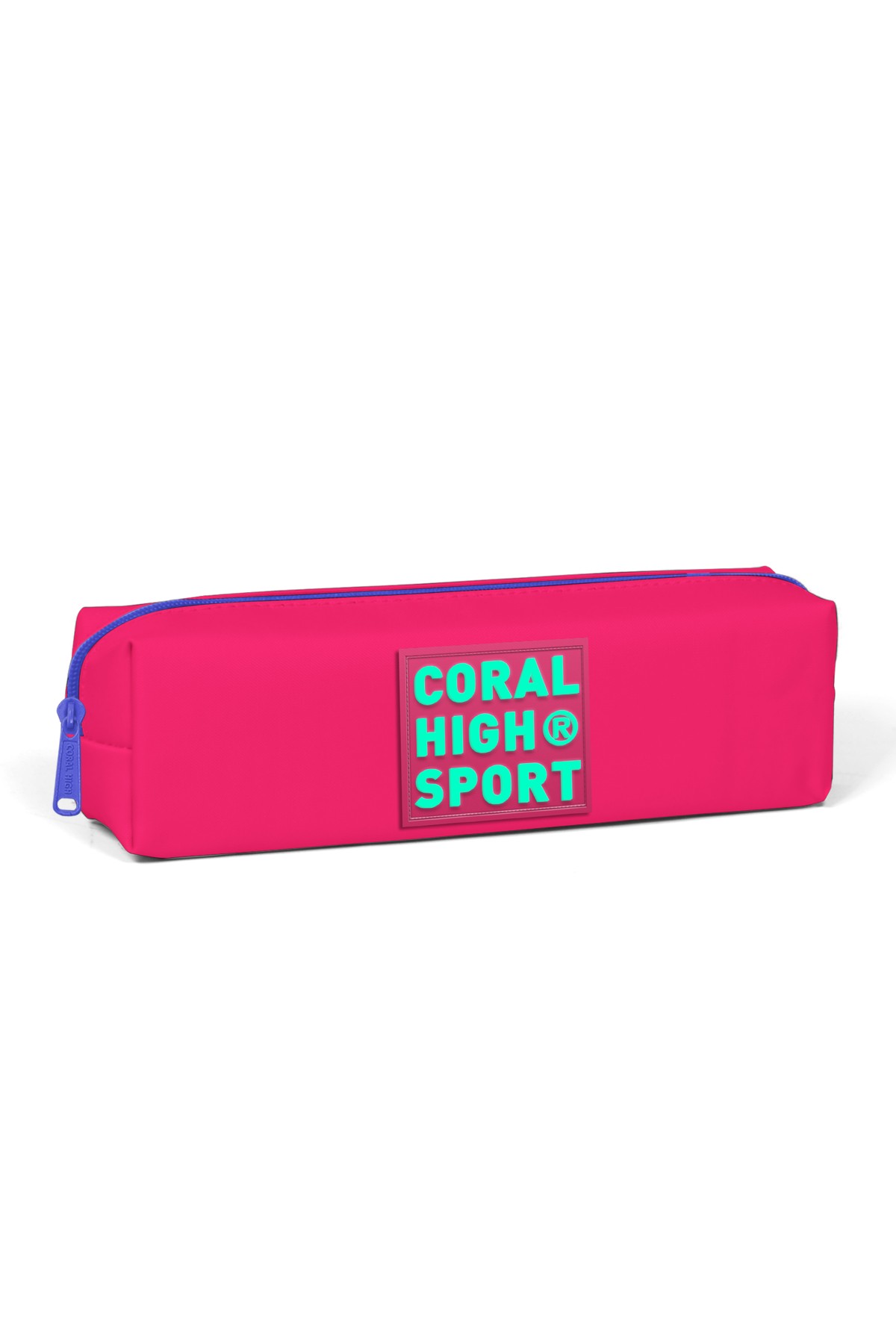 Coral High Sport Neon Mercan Su Yeşili İki Bölmeli Kalem Çantası 22346