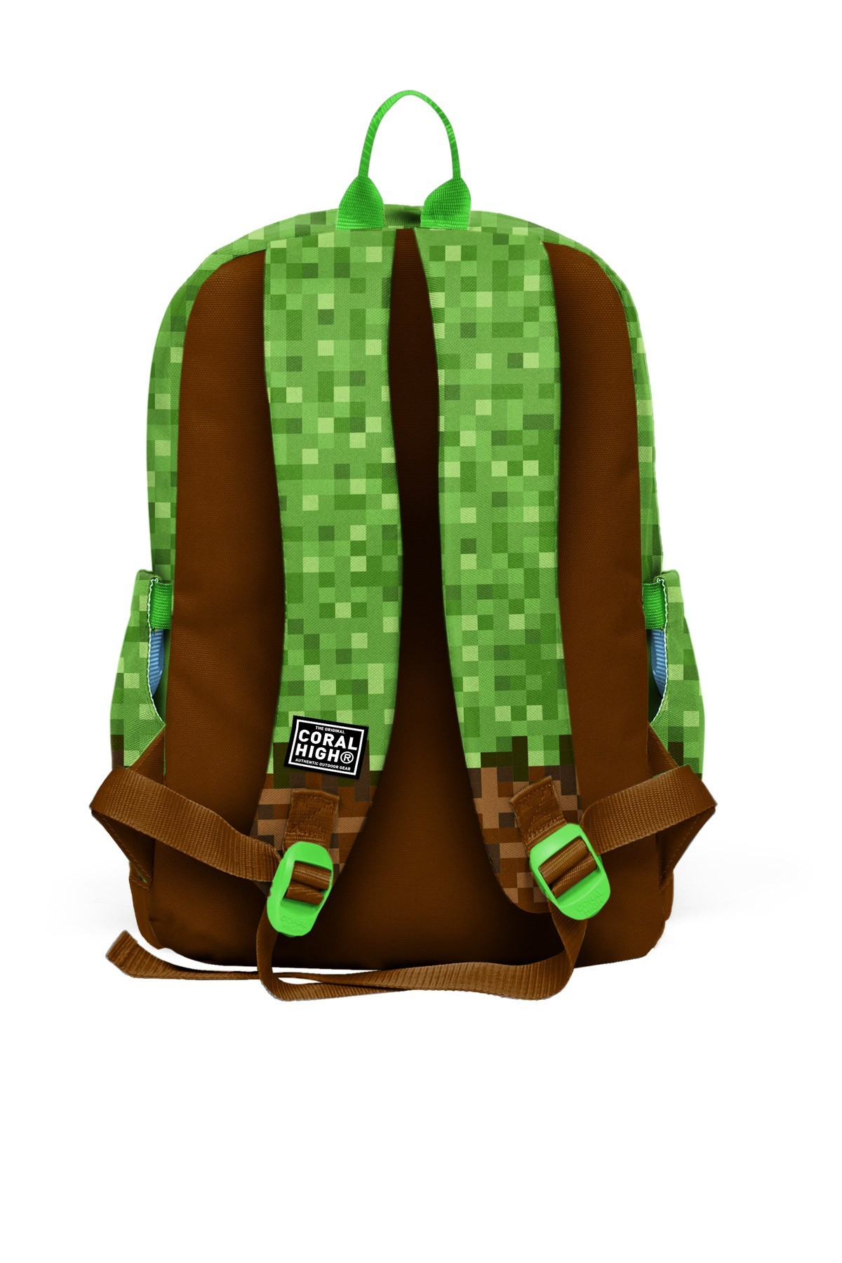 Coral High Kids Yeşil Kahverengi High Craft Desenli 3’lü Okul Çanta Seti SET0123776