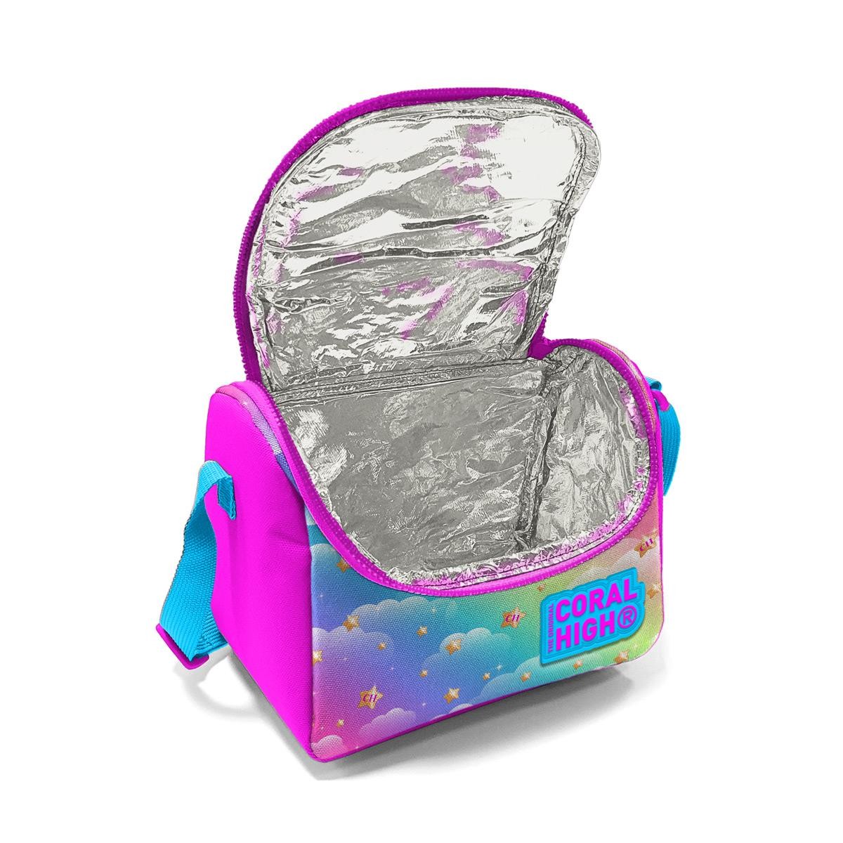 Coral High Kids Mavi Pembe Zürafa Desenli 3’lü Okul Çanta Seti SET0123479