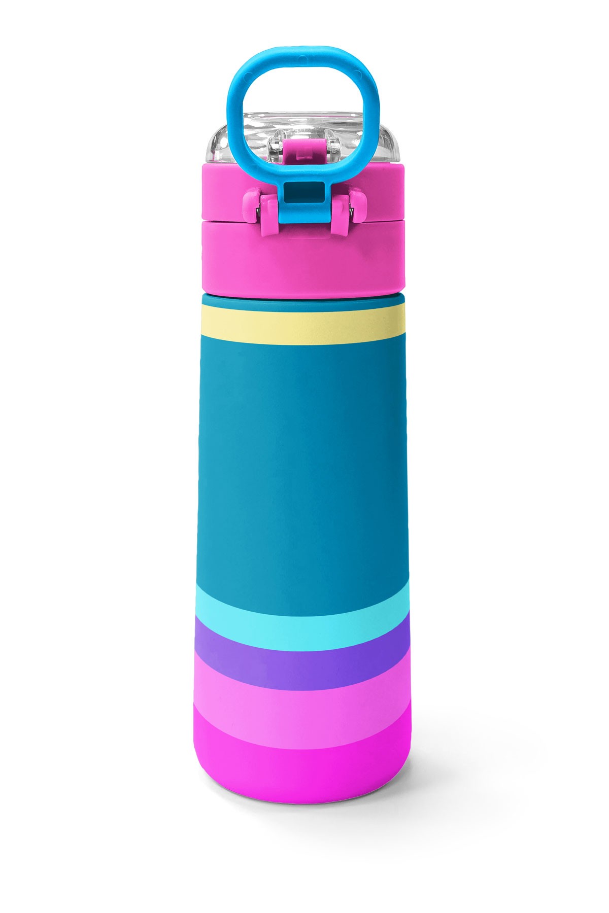 Coral High Kids Pembe Pastel Renkli Pipetli ve Direkt İçim Çelik Termos 500 ml 31960