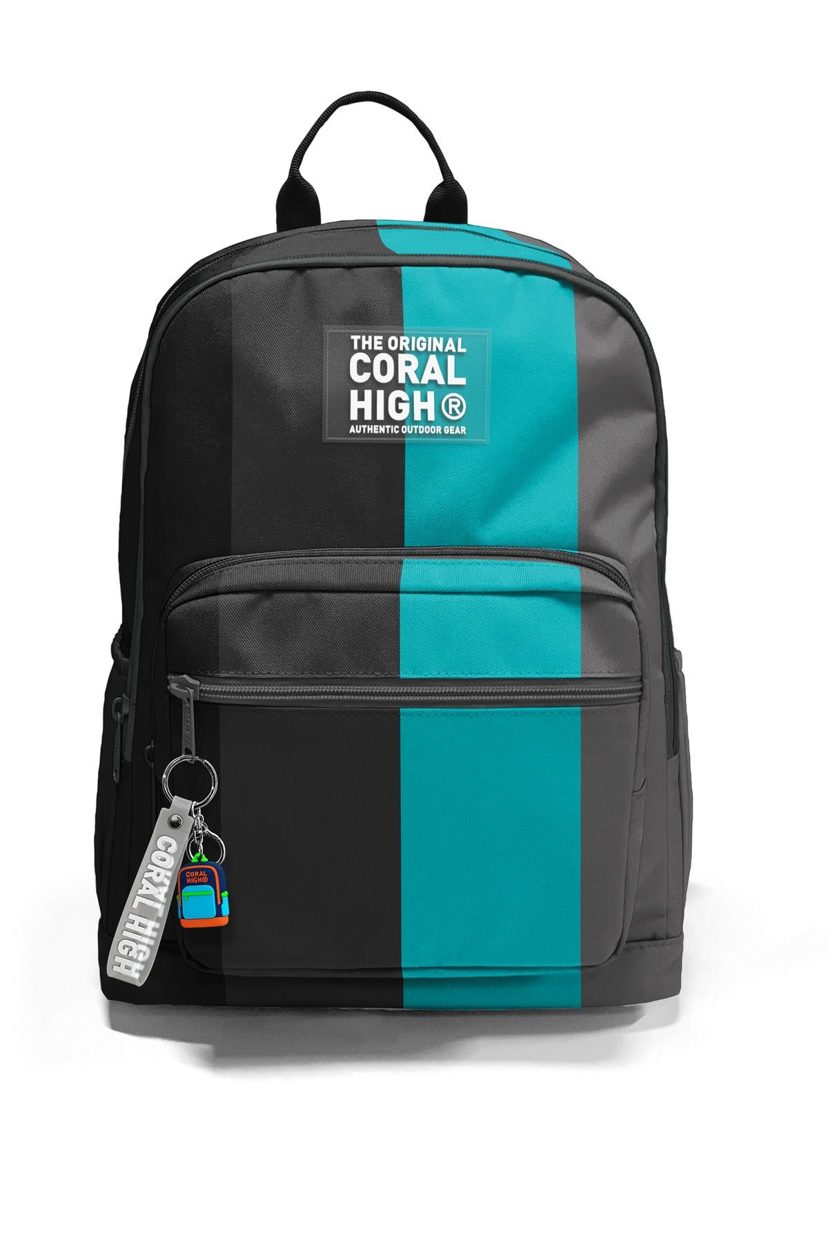 Coral High Renkli Çizgili Okul Sırt Çantası 23696