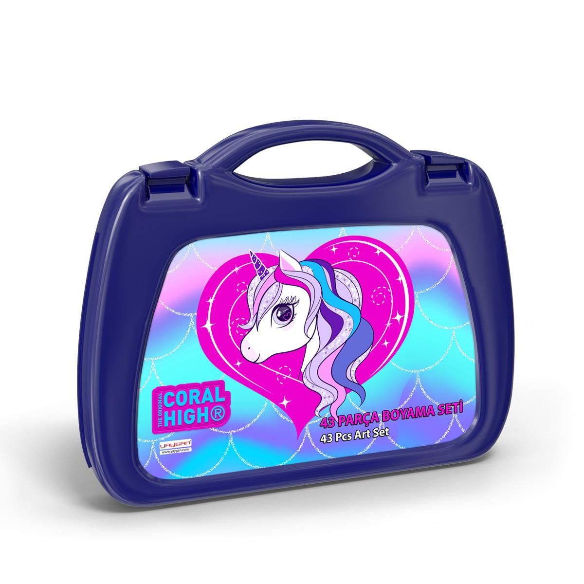 Coral High Kids Unicorn Desenli Boyama Seti (43 Parça) 15098
