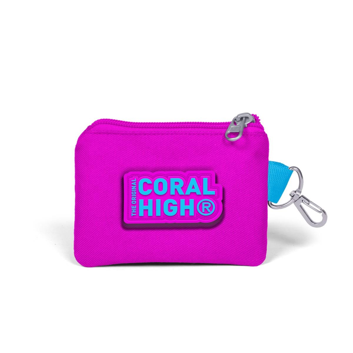 Coral High Kids Pembe Gümüş  Unicorn Desenli Bozuk Para Çantası 21758