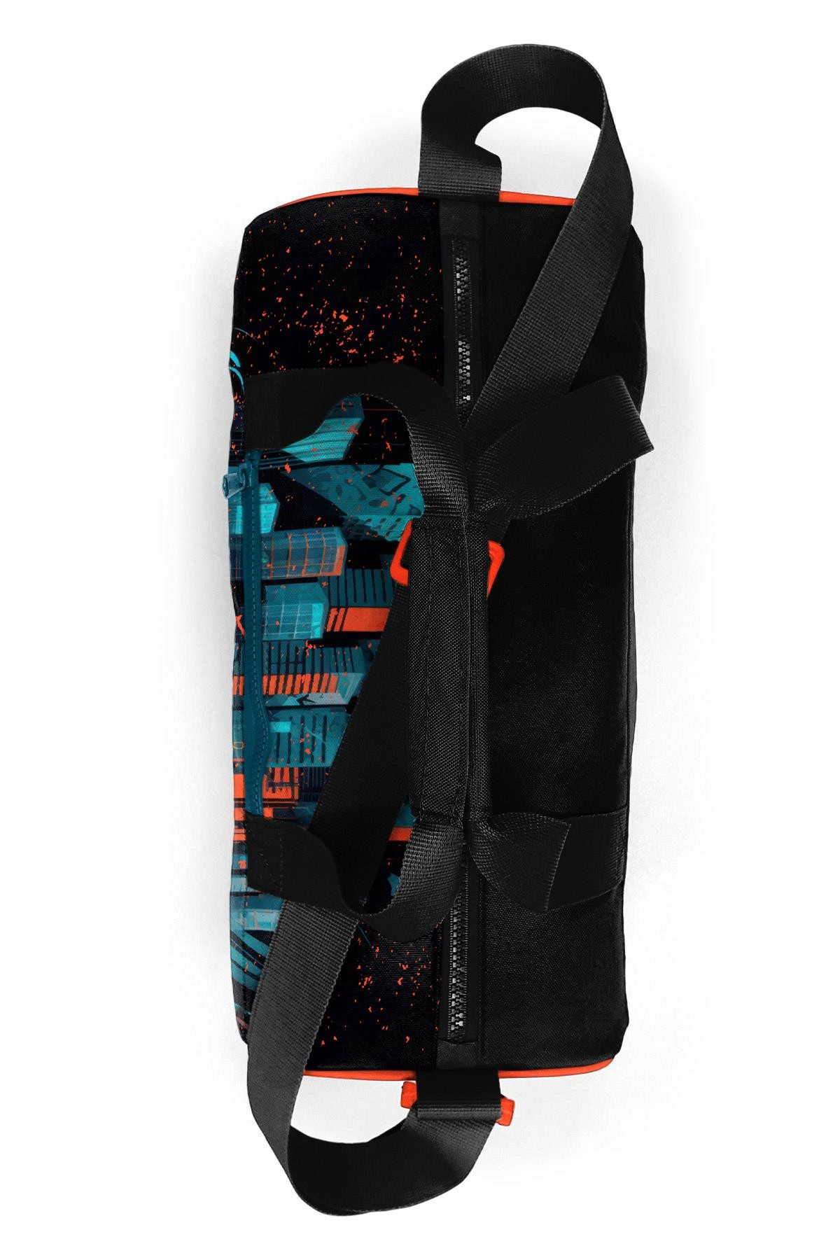 Coral High Siyah Nefti Yarış Arabası Desenli Spor Çantası 27516