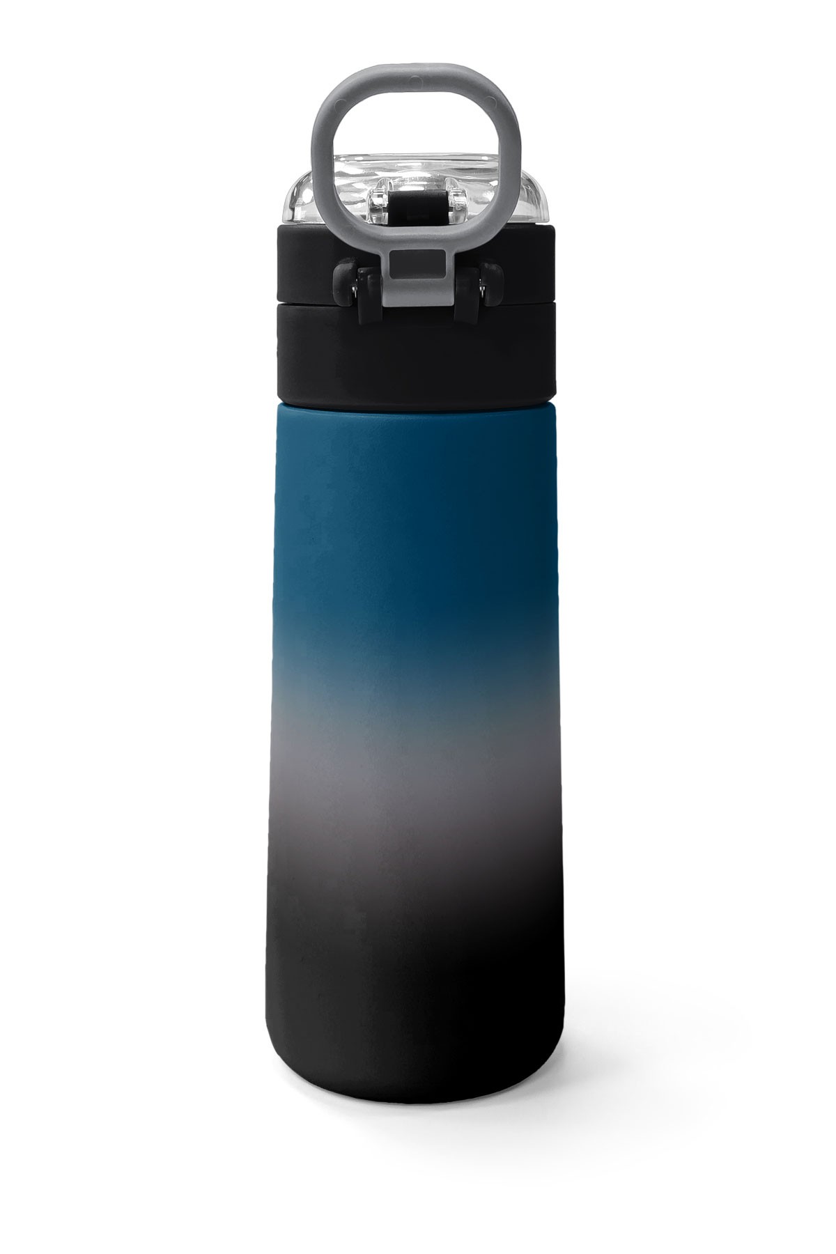 Coral High Kids Nefti Gri Renk Geçişli Pipetli ve Direkt İçim Çelik Termos 500 ml 31855