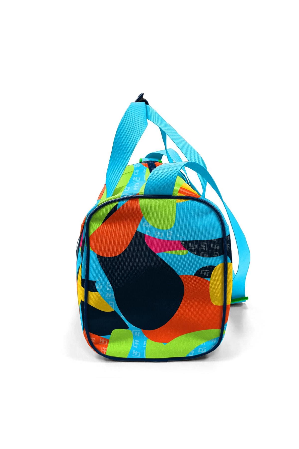 Coral High Lacivert Mavi Graffiti Desenli Spor Çantası 27524
