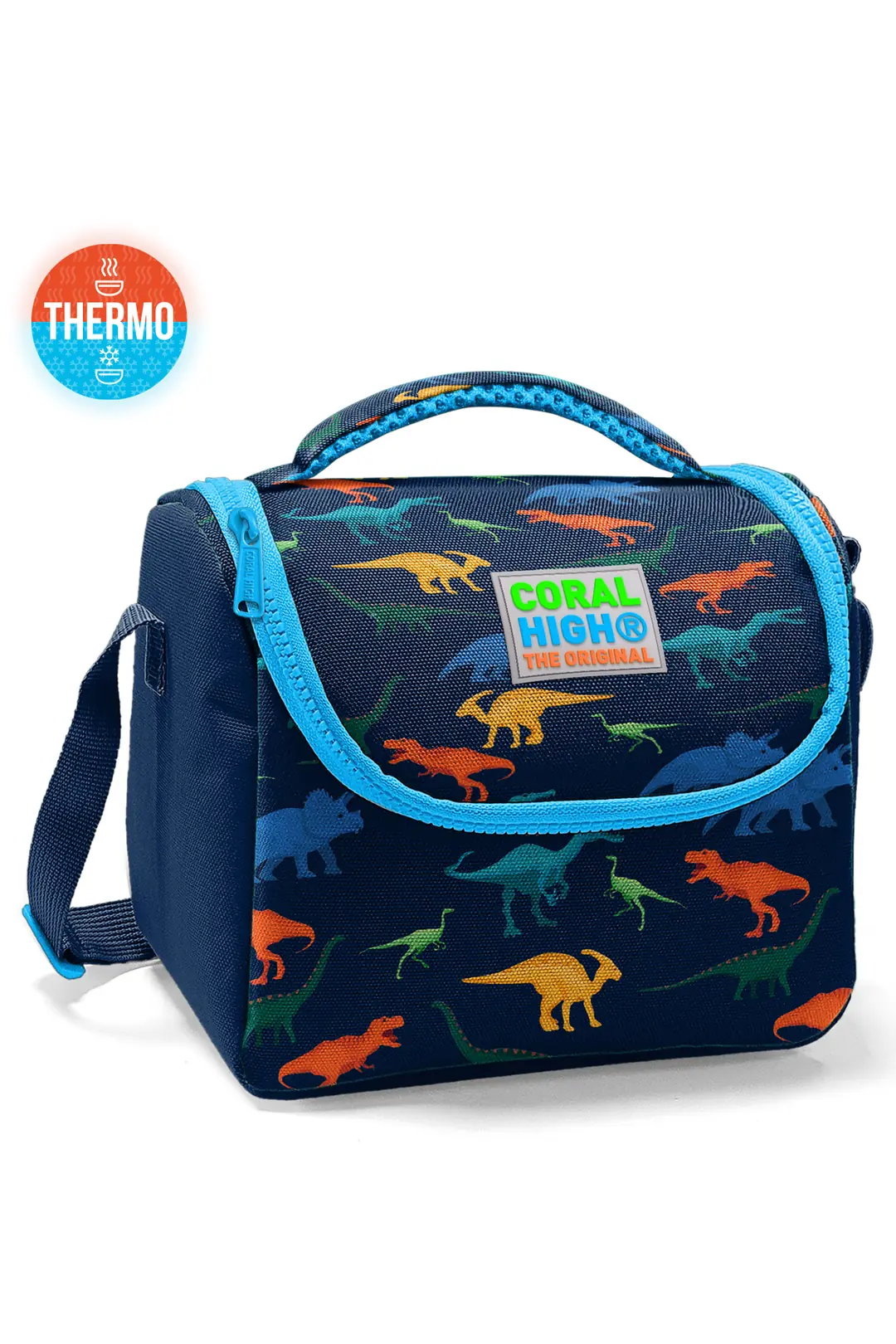 coralcoralページ Coral High Kids Lacivert Mavi Dinozor Desenli Thermo Beslenm